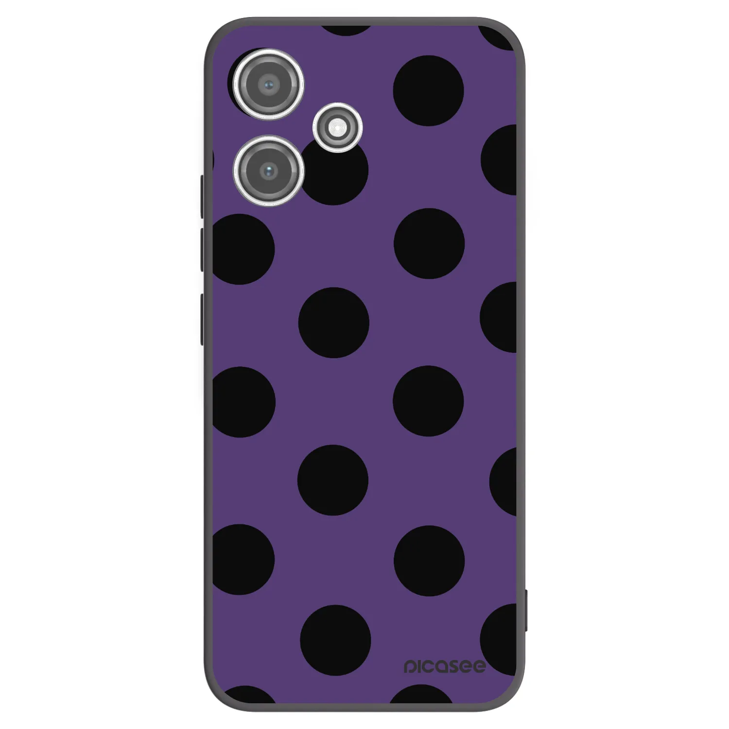 Picasee silikonový černý obal pro Xiaomi Redmi 12 5G - Big flickers 2