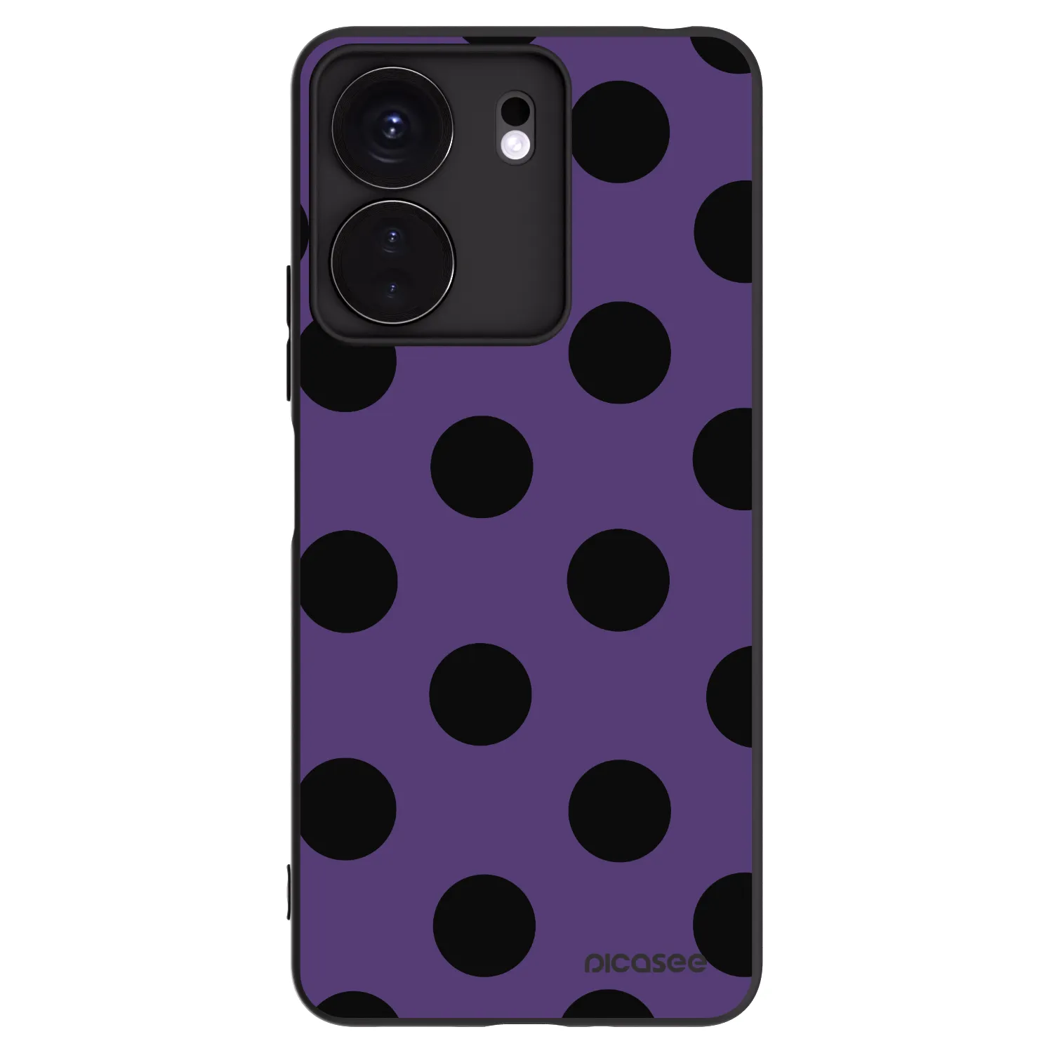 Picasee silikonový černý obal pro Xiaomi Redmi 13C 4G - Big flickers 2