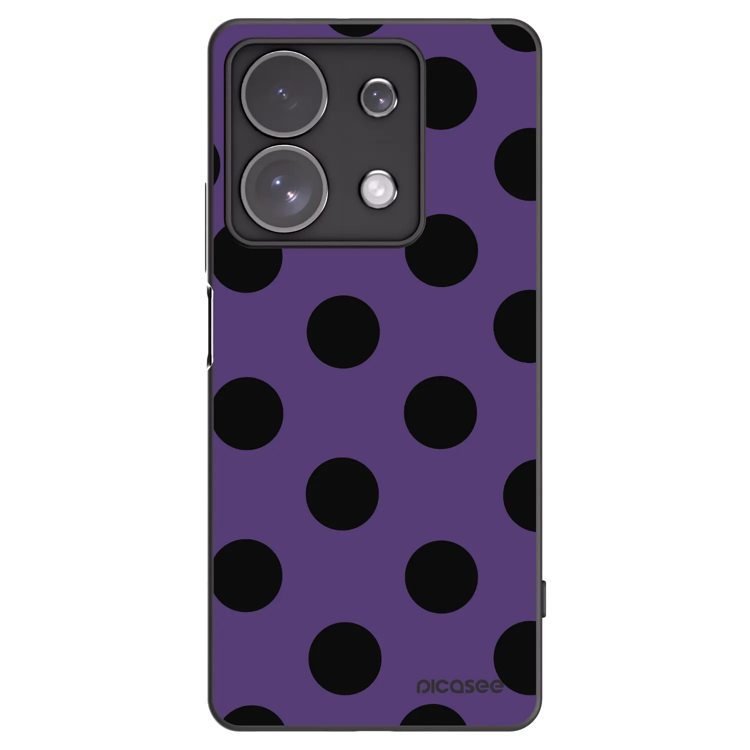Picasee silikonový černý obal pro Xiaomi Redmi Note 13 Pro 4G - Big flickers 2