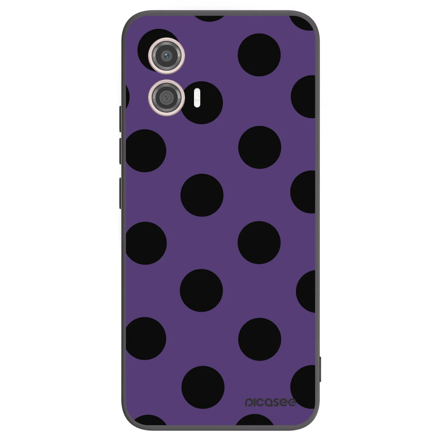 Picasee silikonový černý obal pro Motorola Moto G53 5G - Big flickers 2