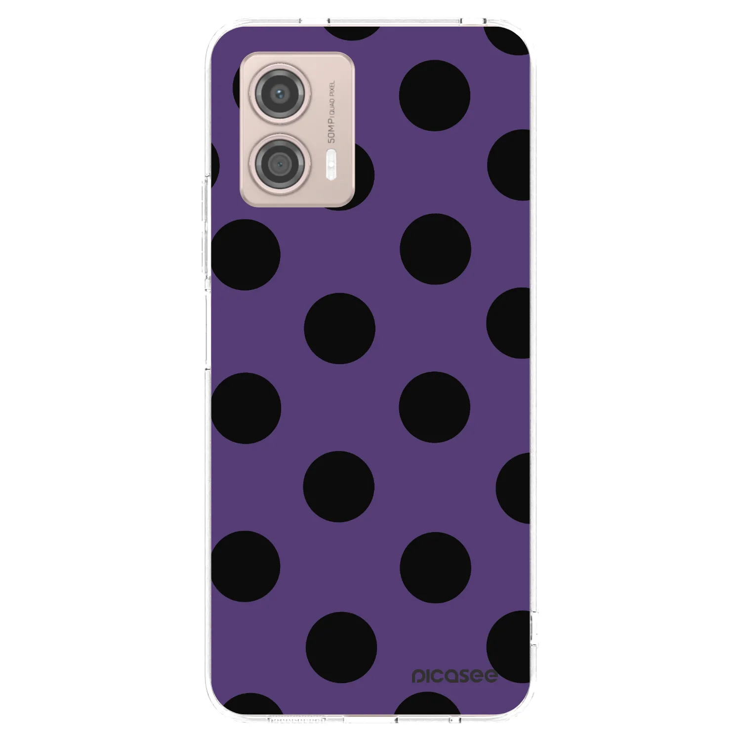 Picasee silikonový průhledný obal pro Motorola Moto G53 5G - Big flickers 2