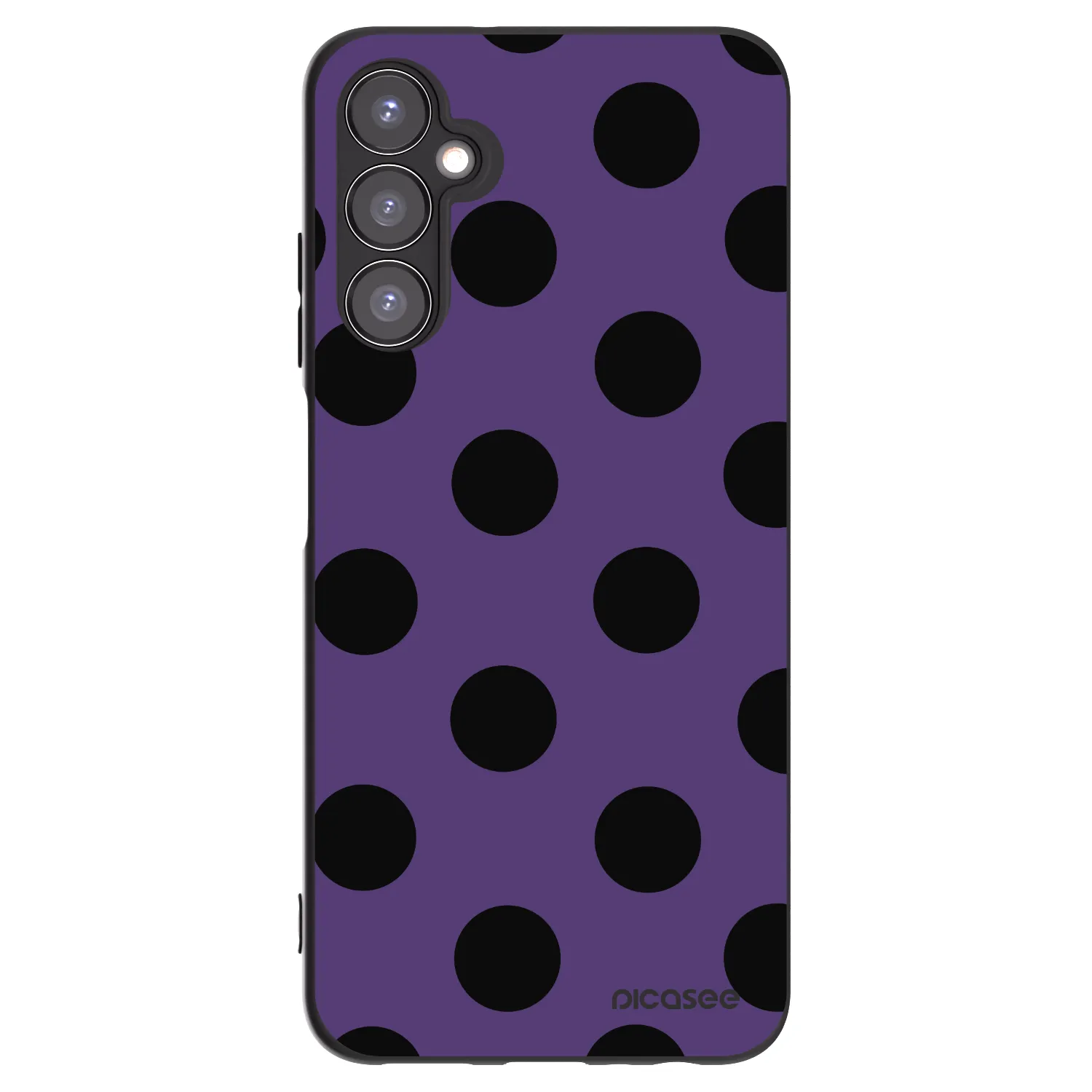 Picasee silikonový černý obal pro Samsung Galaxy A05s A057G - Big flickers 2