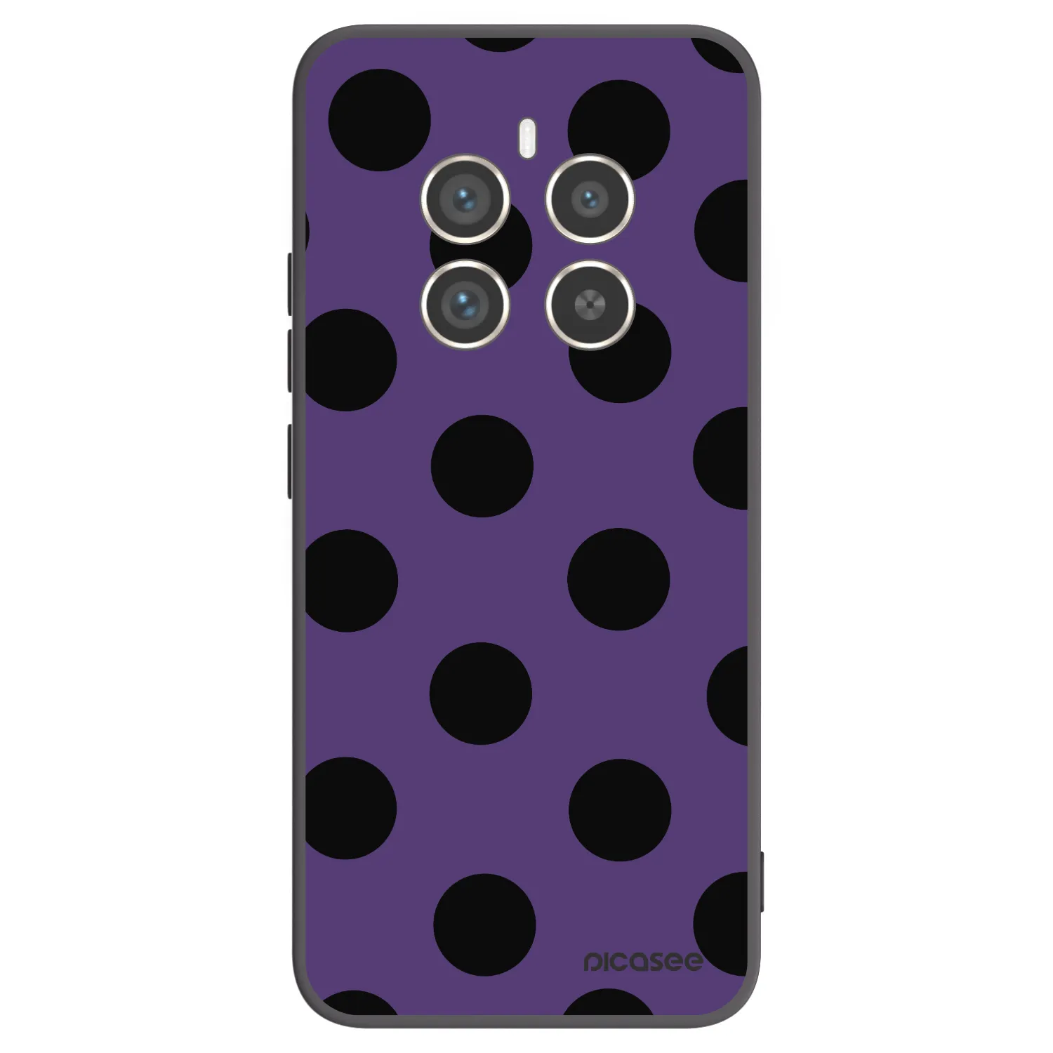 Picasee silikonový černý obal pro Realme 12 Pro 5G - Big flickers 2