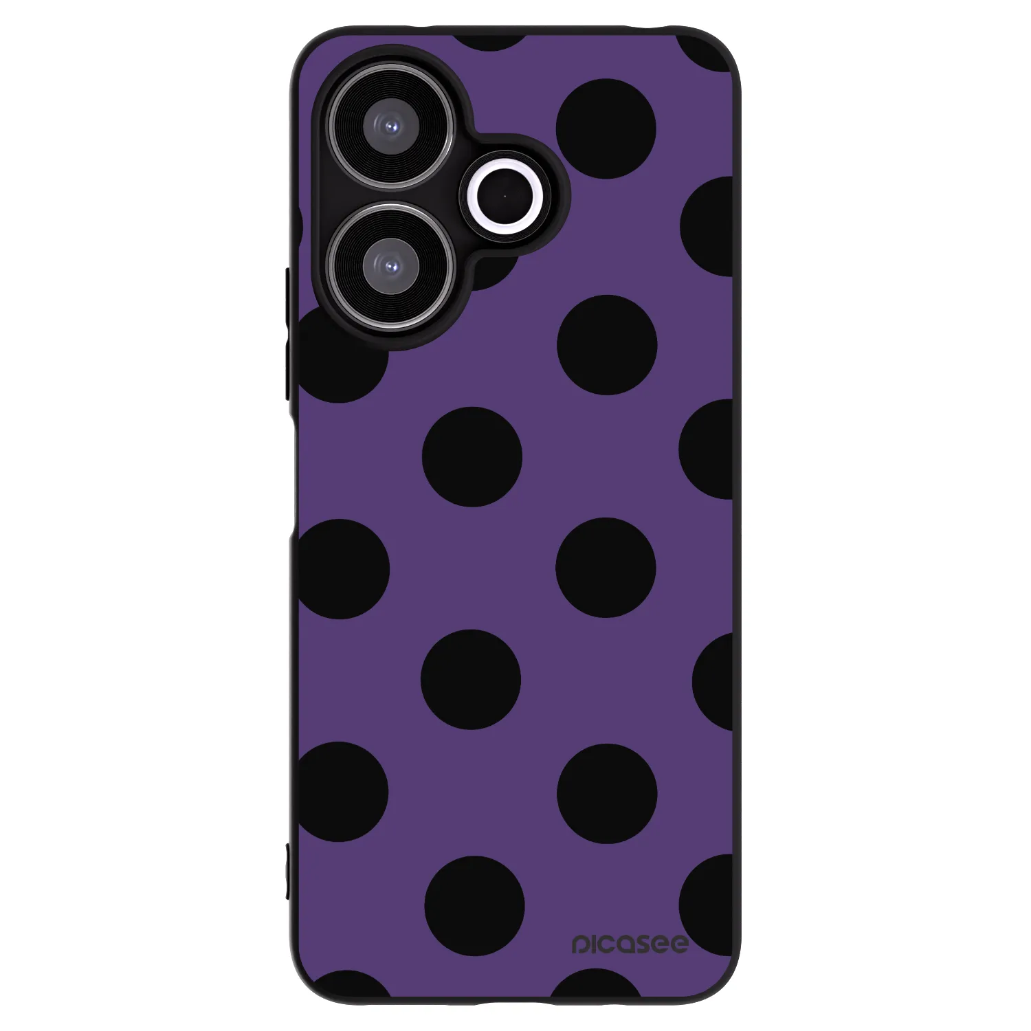 Picasee silikonový černý obal pro Xiaomi Redmi 13 4G - Big flickers 2