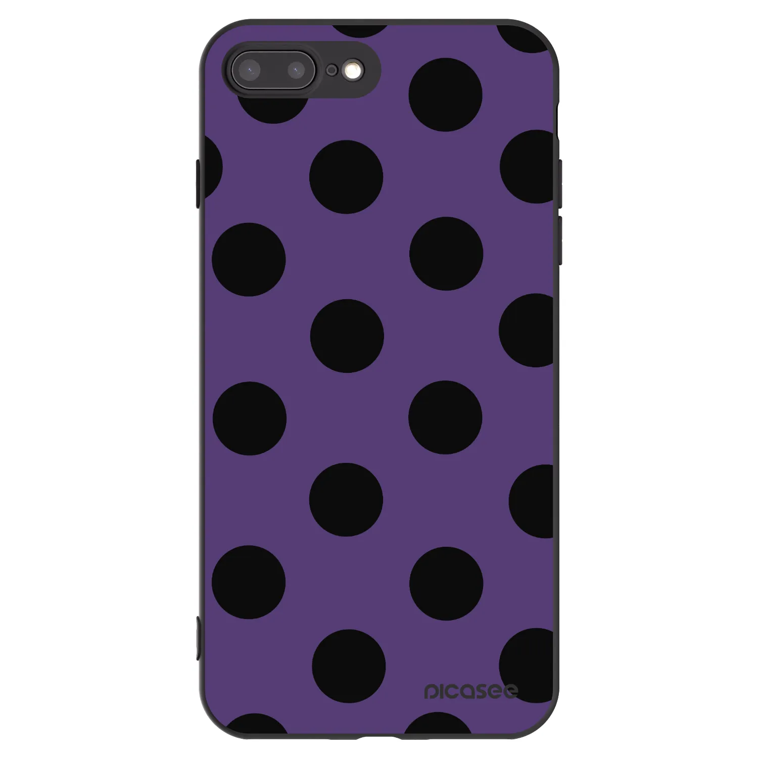 Picasee silikonový černý obal pro Apple iPhone 7 Plus - Big flickers 2