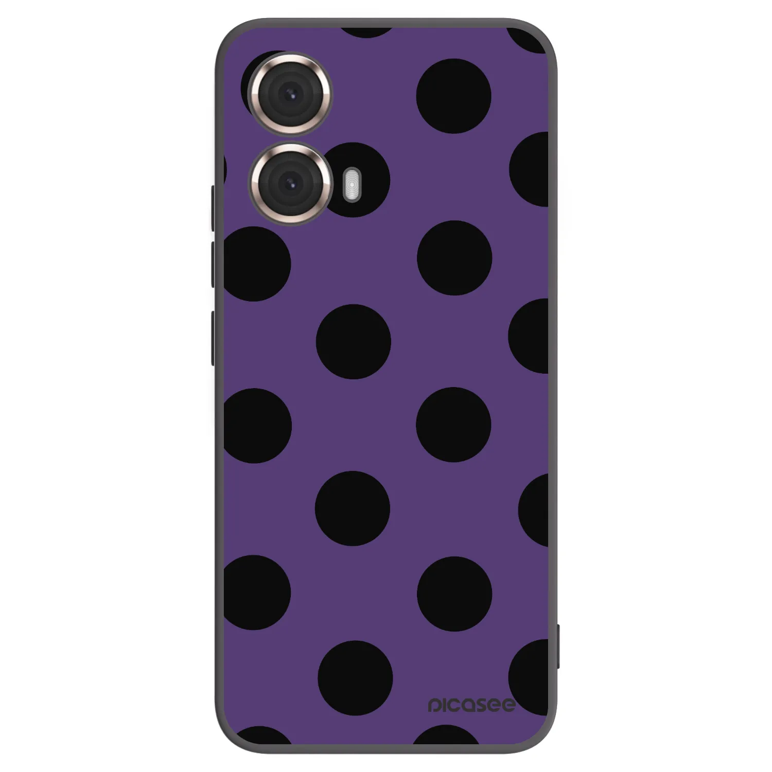 Picasee silikonový černý obal pro Motorola Moto G85 - Big flickers 2