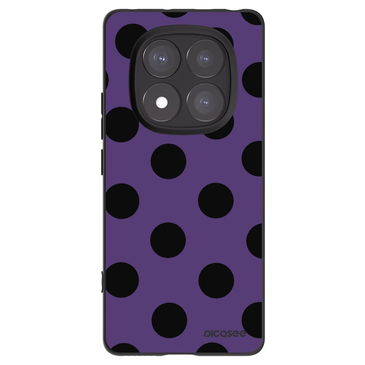 Picasee silikonový černý obal pro Xiaomi Redmi Note 14 Pro+ 5G - Big flickers 2