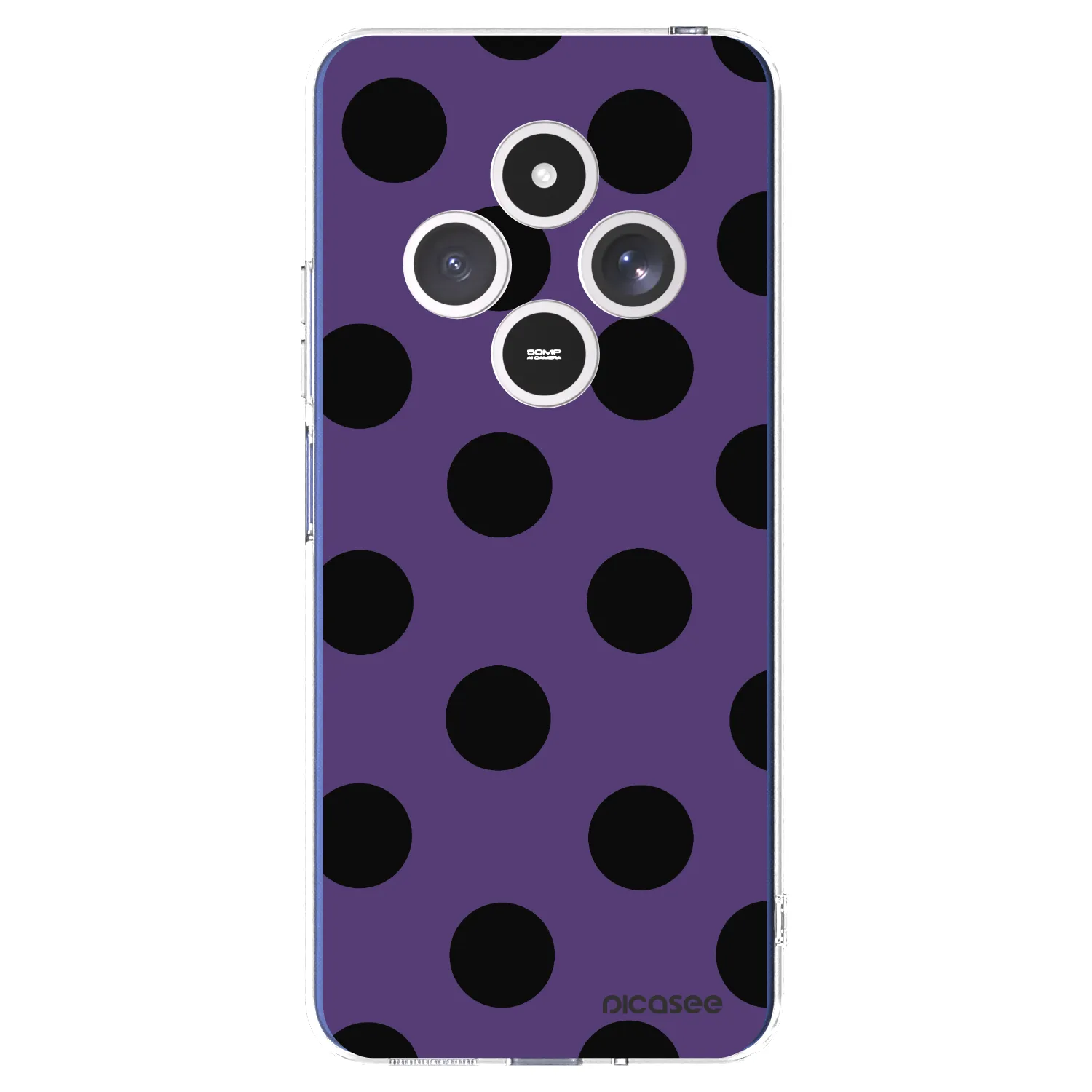 Picasee silikonový průhledný obal pro Xiaomi Redmi 14C - Big flickers 2
