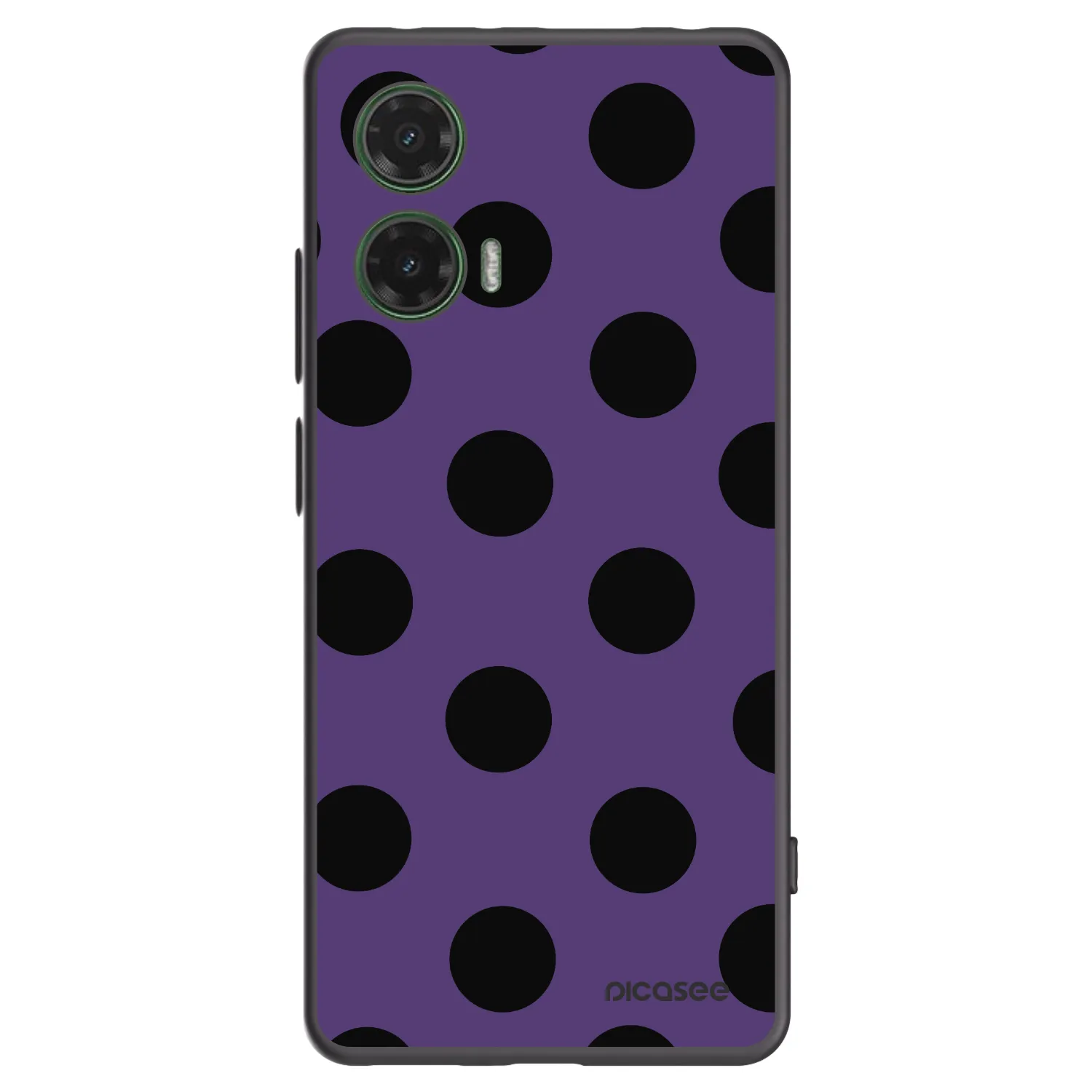 Picasee silikonový černý obal pro Motorola Moto G35 5G - Big flickers 2
