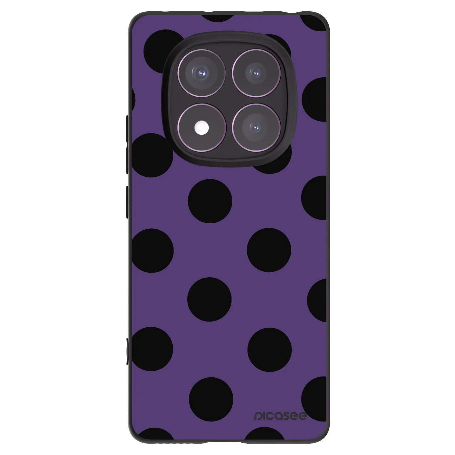 Picasee silikonový černý obal pro Xiaomi Redmi Note 14 Pro 4G - Big flickers 2
