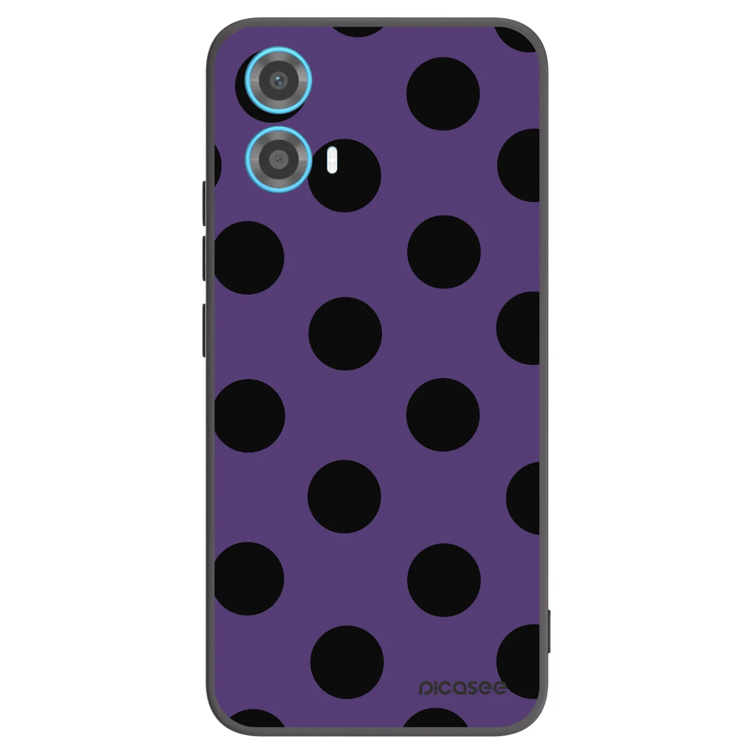 Picasee silikonový černý obal pro Motorola Moto G34 5G - Big flickers 2