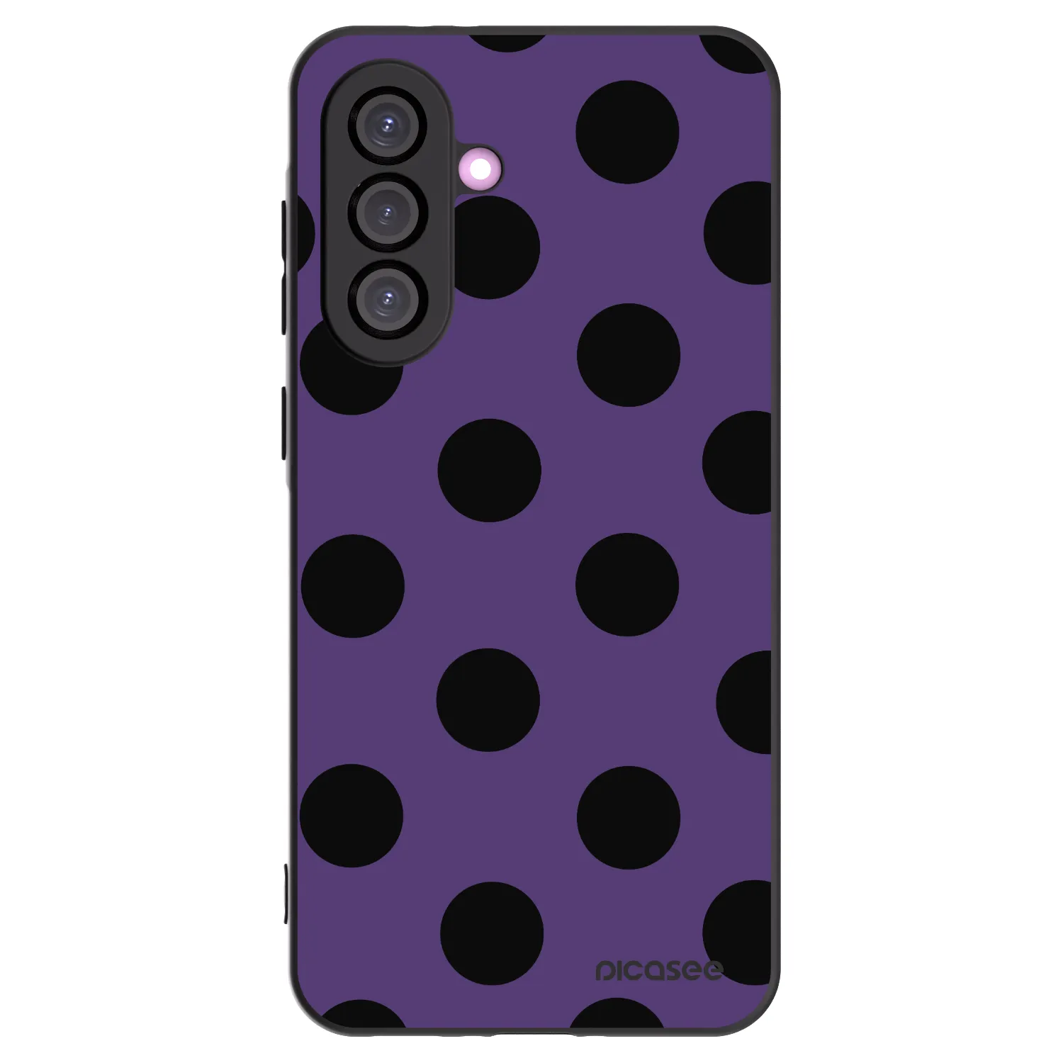 Picasee silikonový černý obal pro Samsung Galaxy A36 5G - Big flickers 2