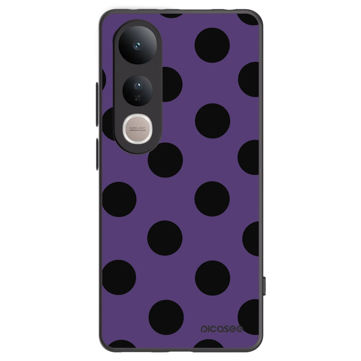 Picasee silikonový černý obal pro Vivo V50 Lite 5G - Big flickers 2