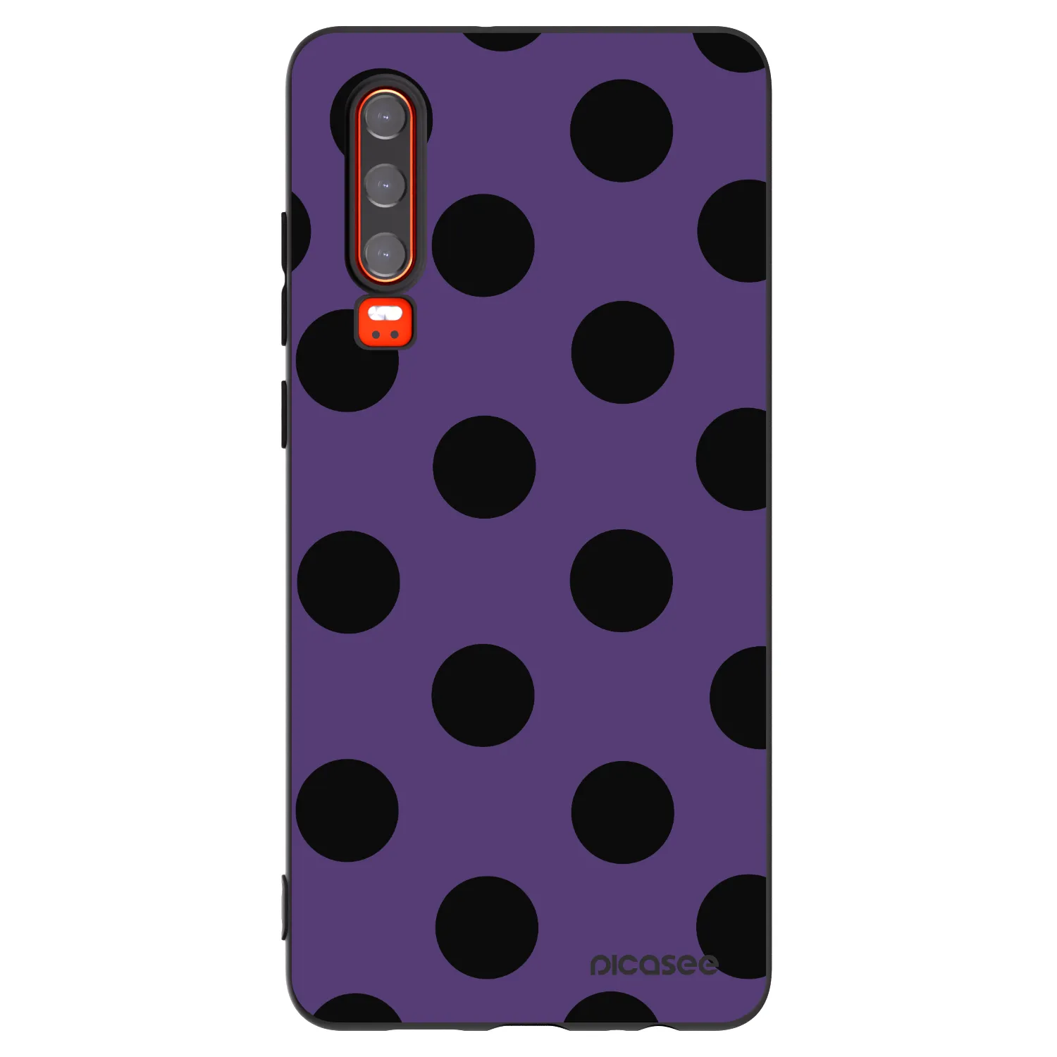Picasee silikonový černý obal pro Huawei P30 - Big flickers 2