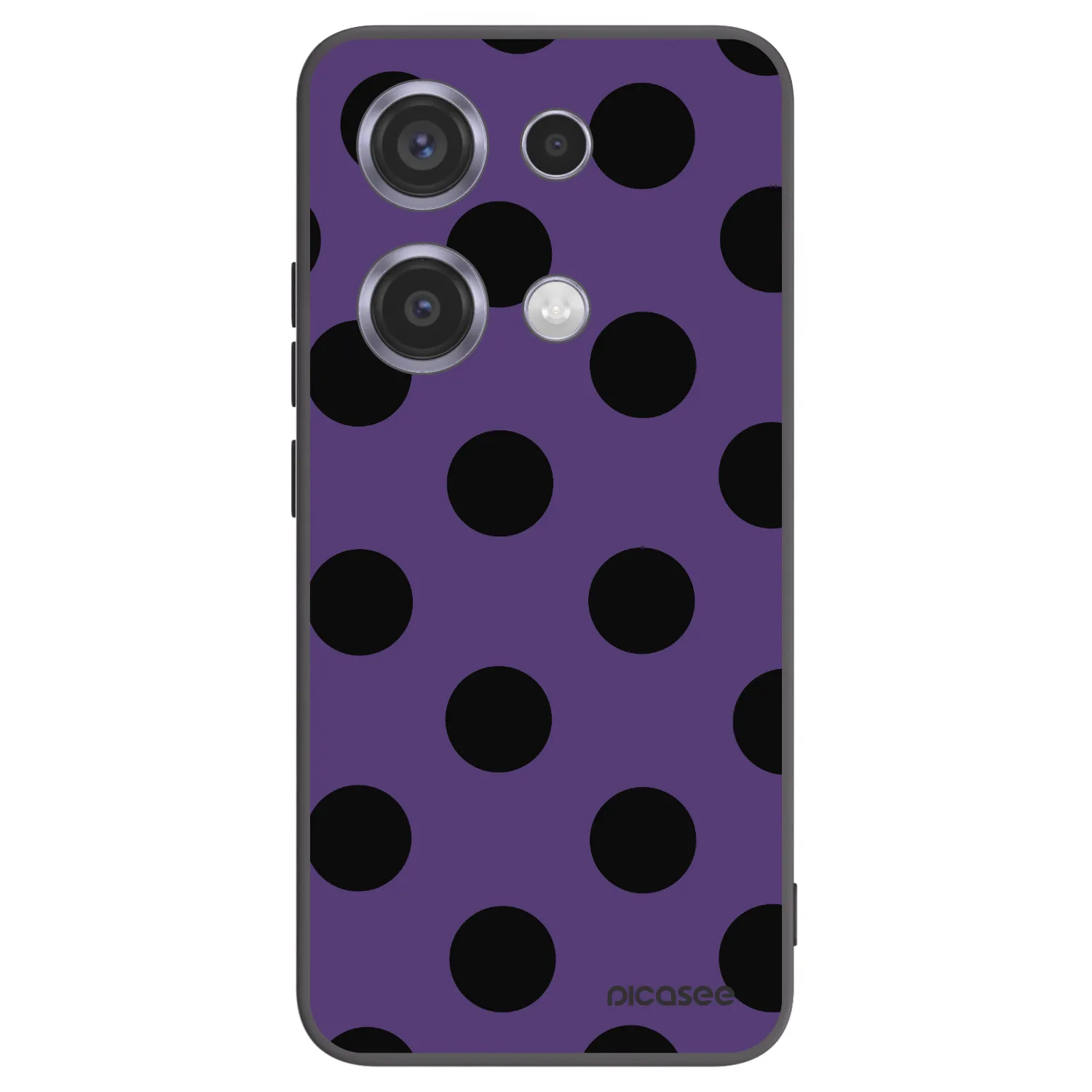 Picasee silikonový černý obal pro Xiaomi Redmi Note 14S - Big flickers 2