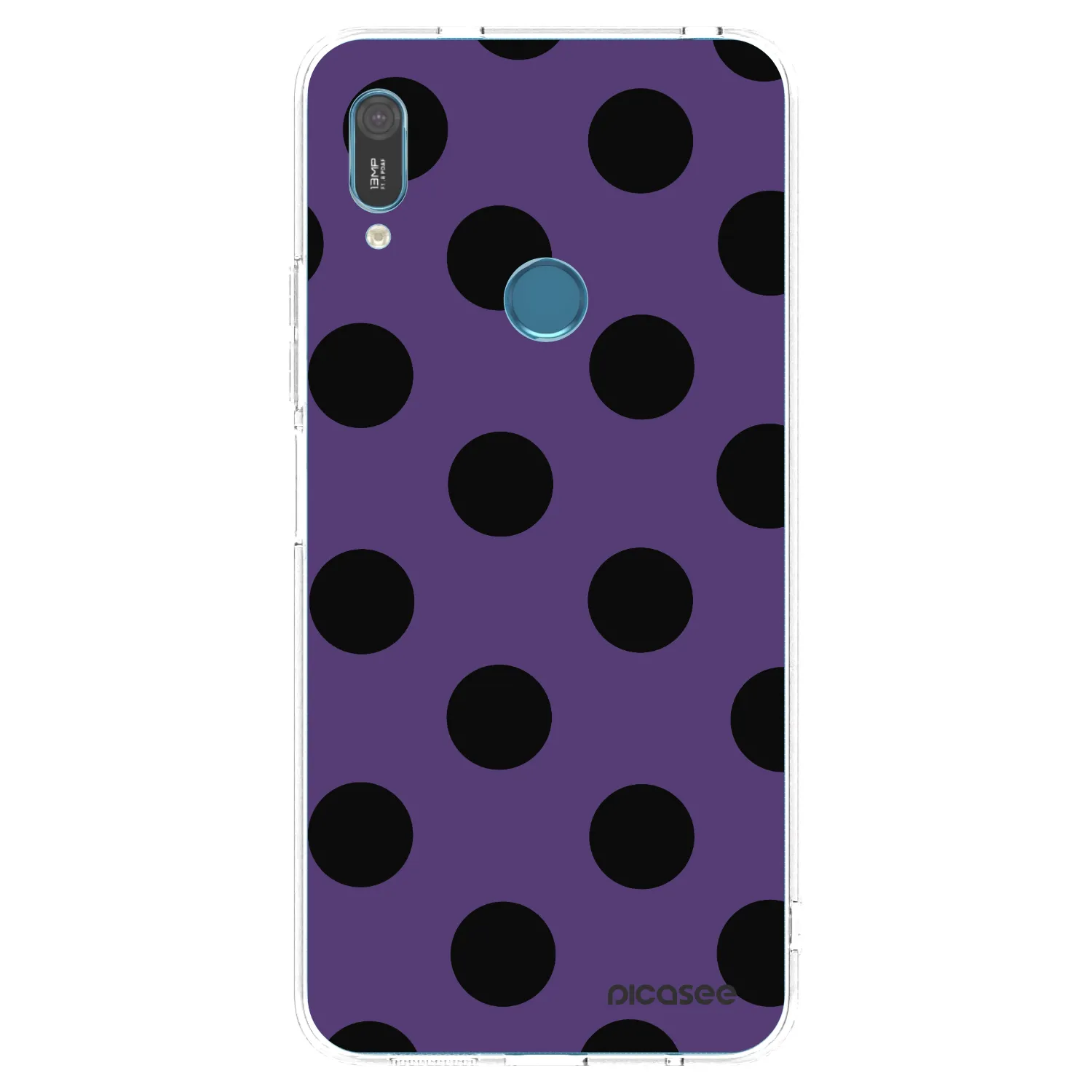 Picasee silikonový průhledný obal pro Huawei Y6 2019 - Big flickers 2