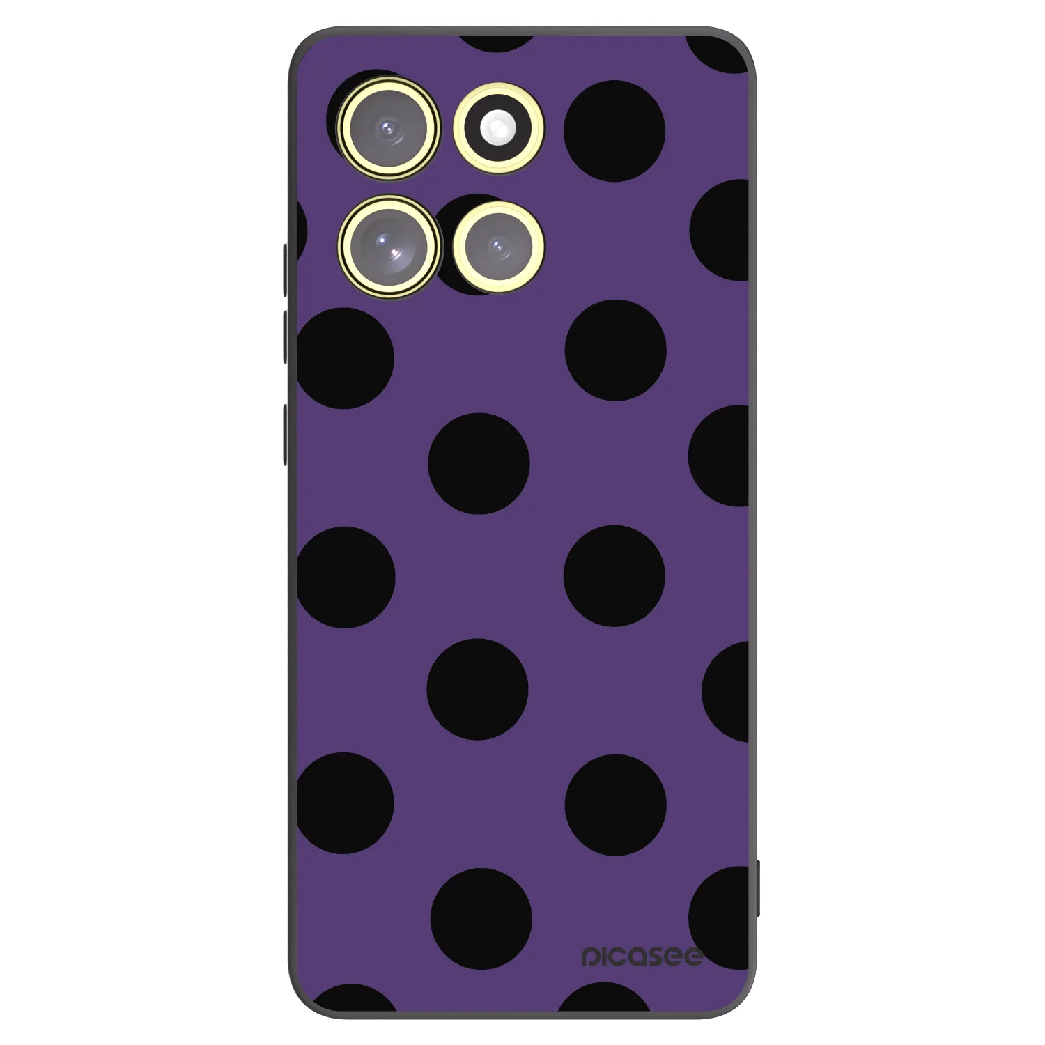 Picasee silikonový černý obal pro Motorola Moto G86 5G - Big flickers 2