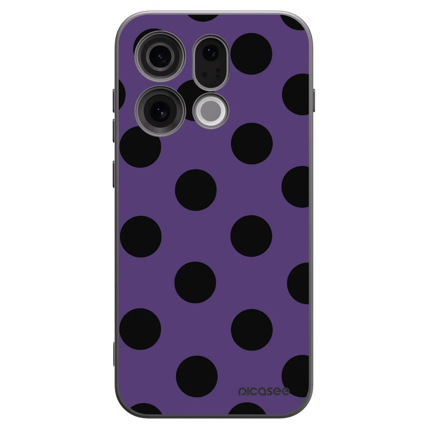Picasee silikonový černý obal pro OPPO Find X9 - Big flickers 2