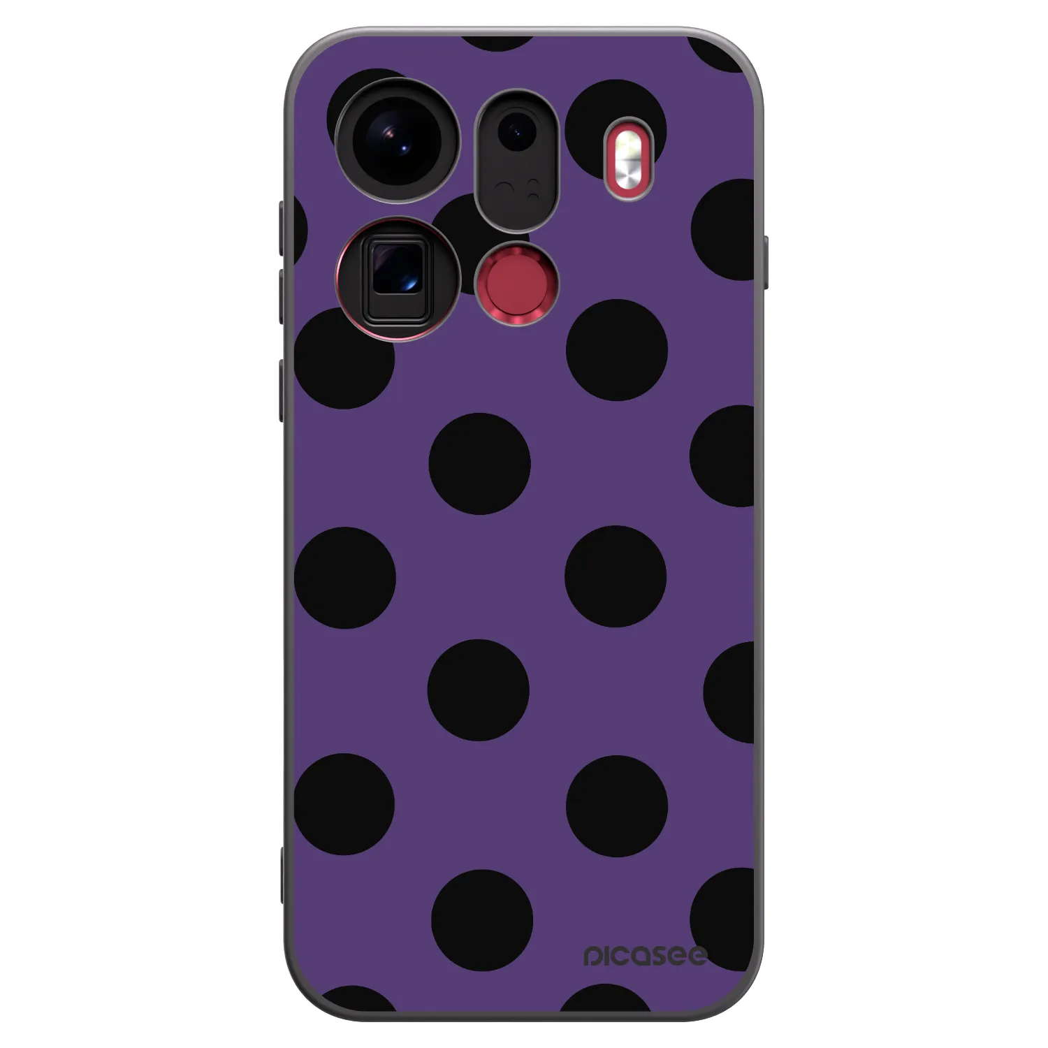 Picasee silikonový černý obal pro OPPO Find X9 Pro - Big flickers 2