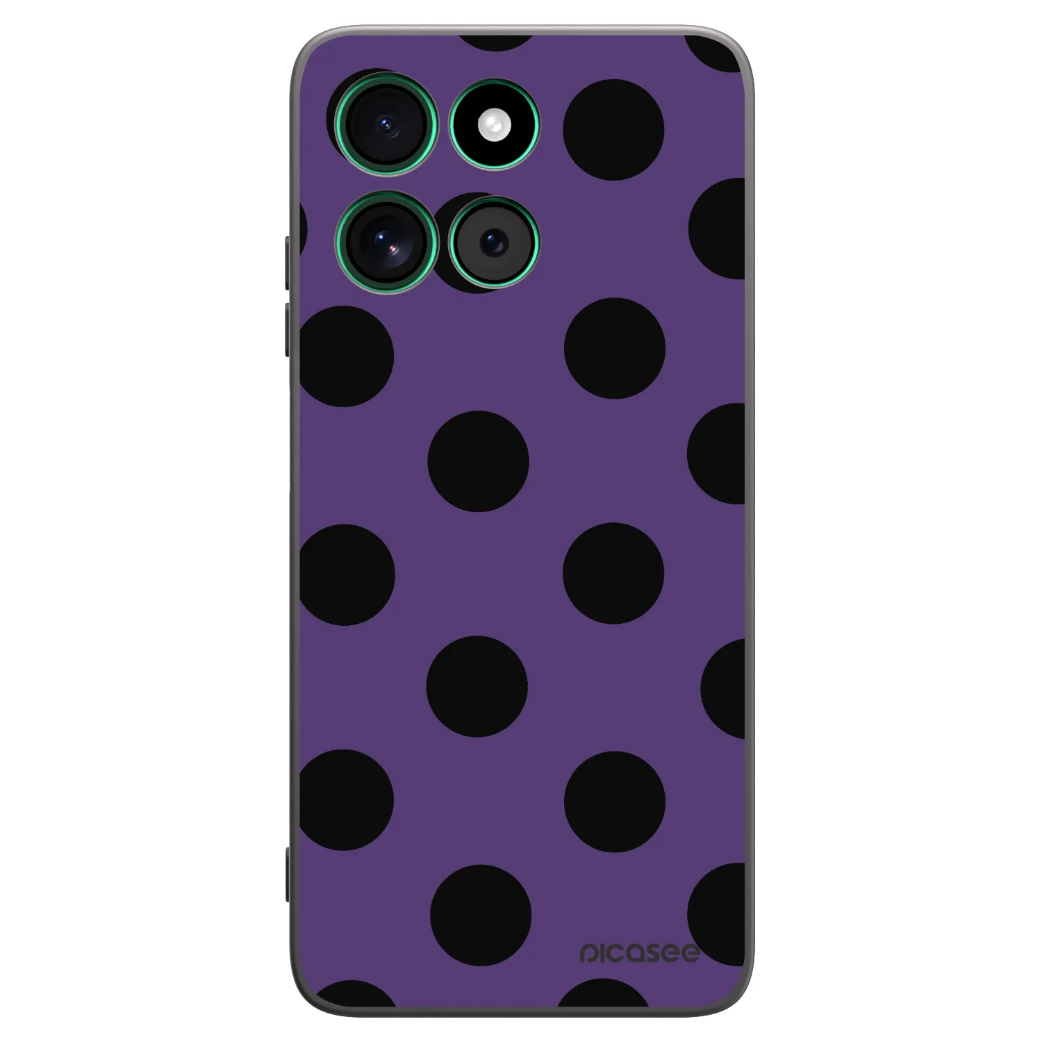 Picasee silikonový černý obal pro Motorola Moto G57 Power - Big flickers 2