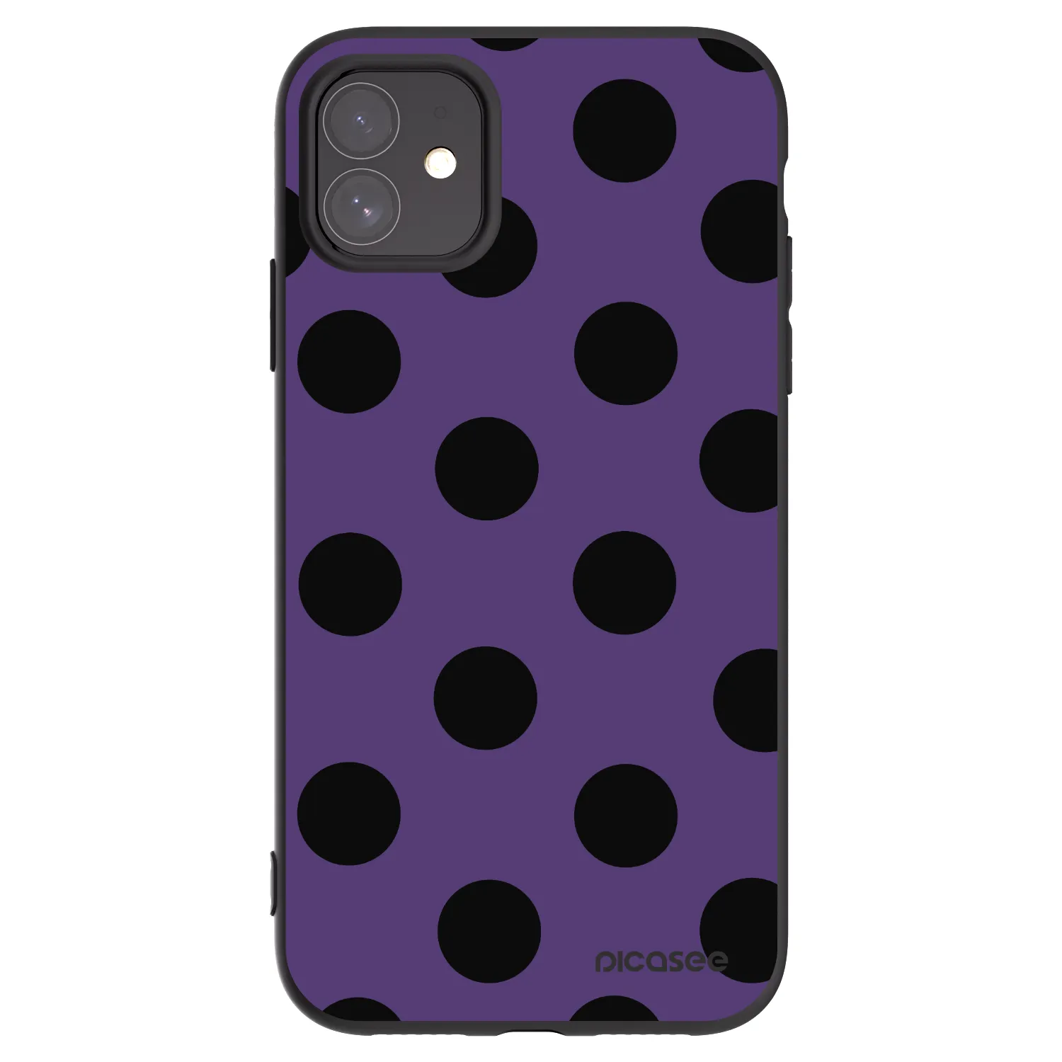 Picasee silikonový černý obal pro Apple iPhone 11 - Big flickers 2