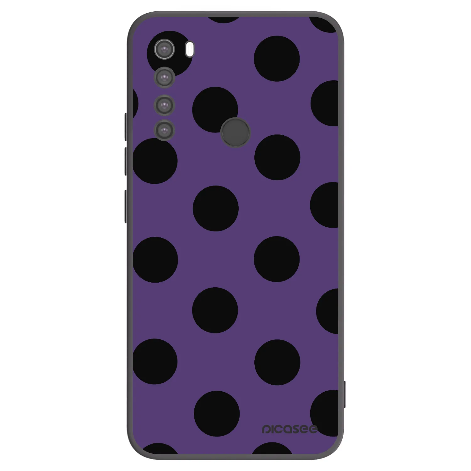 Picasee silikonový černý obal pro Xiaomi Redmi Note 8 - Big flickers 2