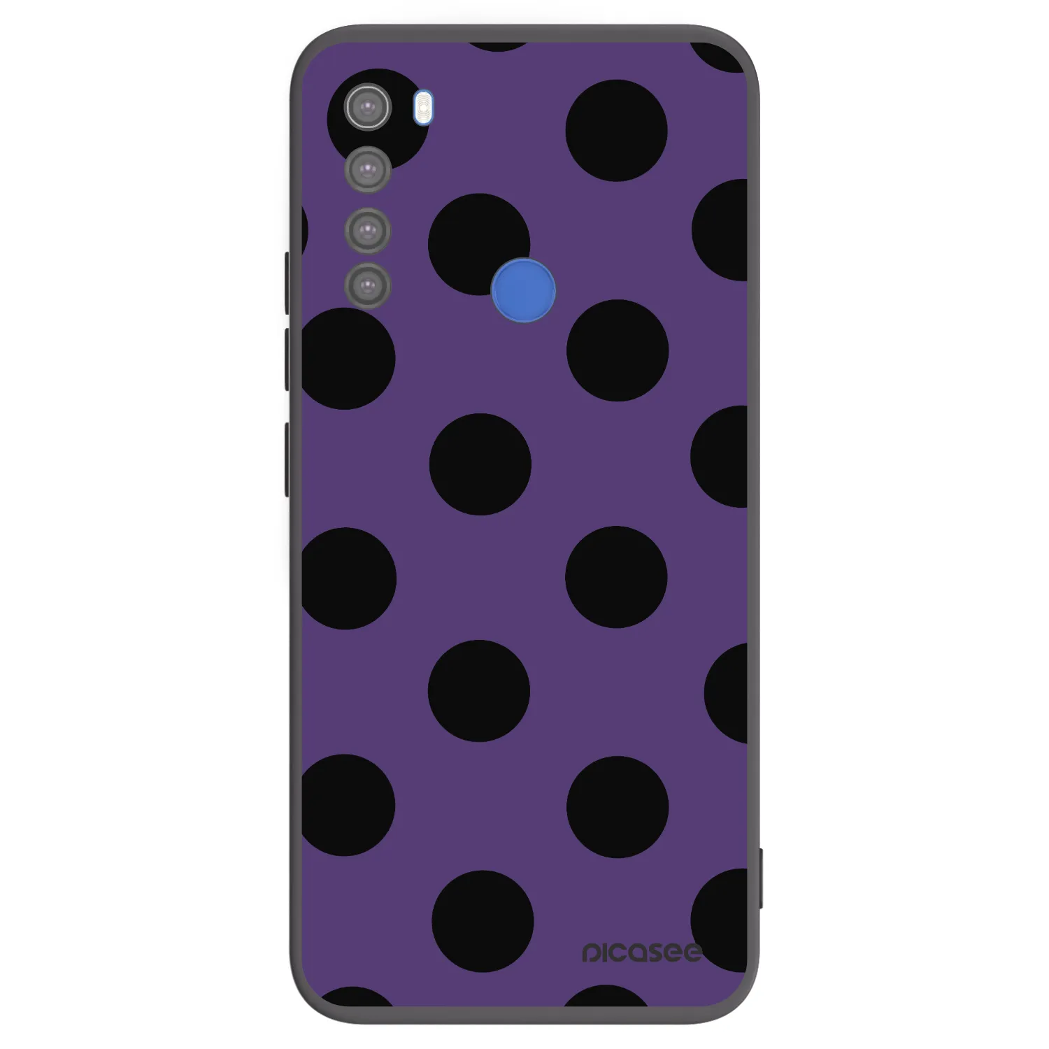 Picasee silikonový černý obal pro Xiaomi Redmi Note 8T - Big flickers 2