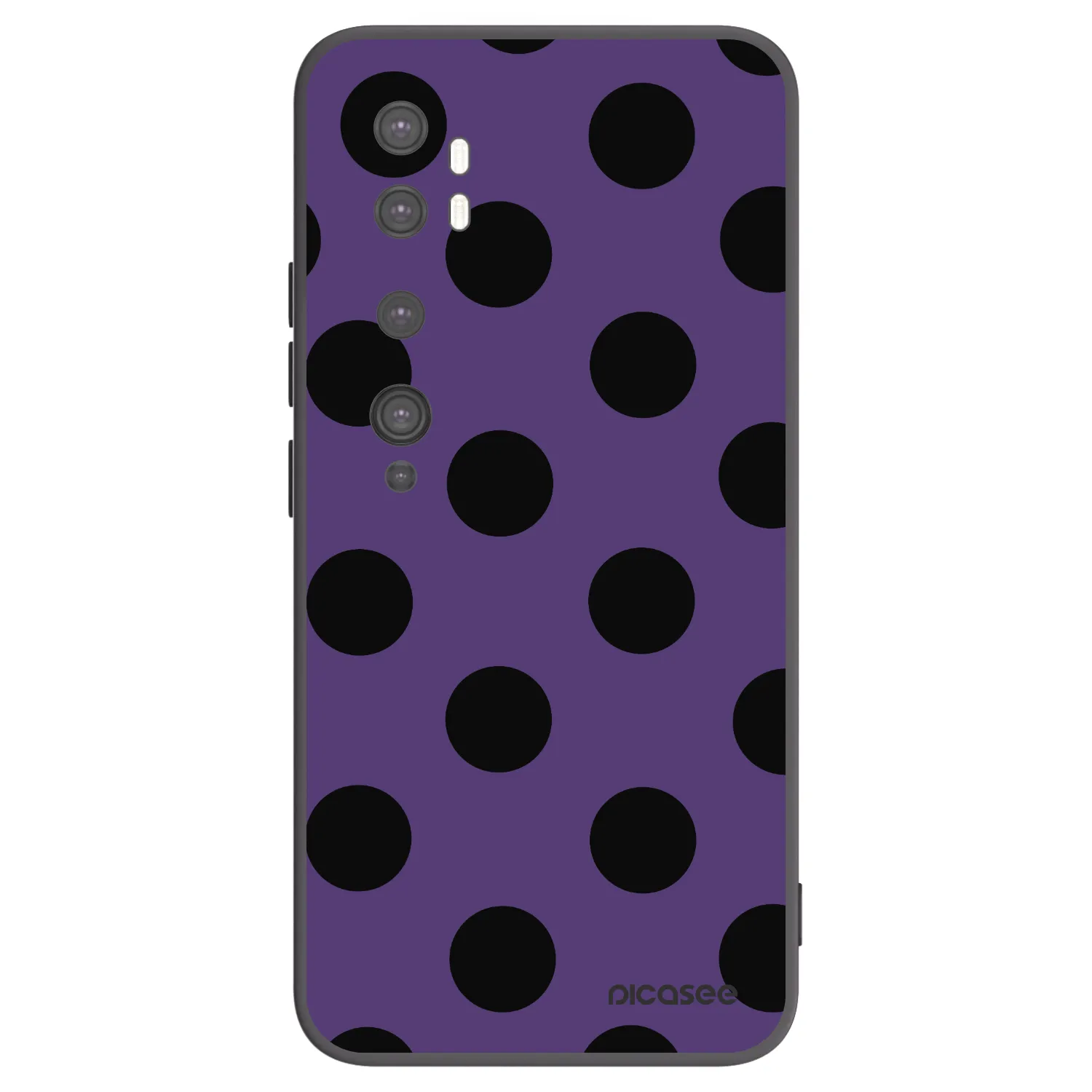Picasee silikonový černý obal pro Xiaomi Mi Note 10 (Pro) - Big flickers 2