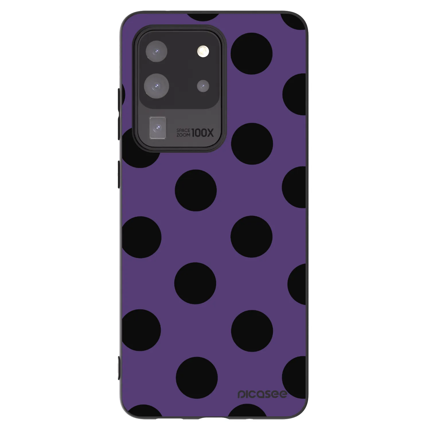Picasee silikonový černý obal pro Samsung Galaxy S20 Ultra 5G G988F - Big flickers 2
