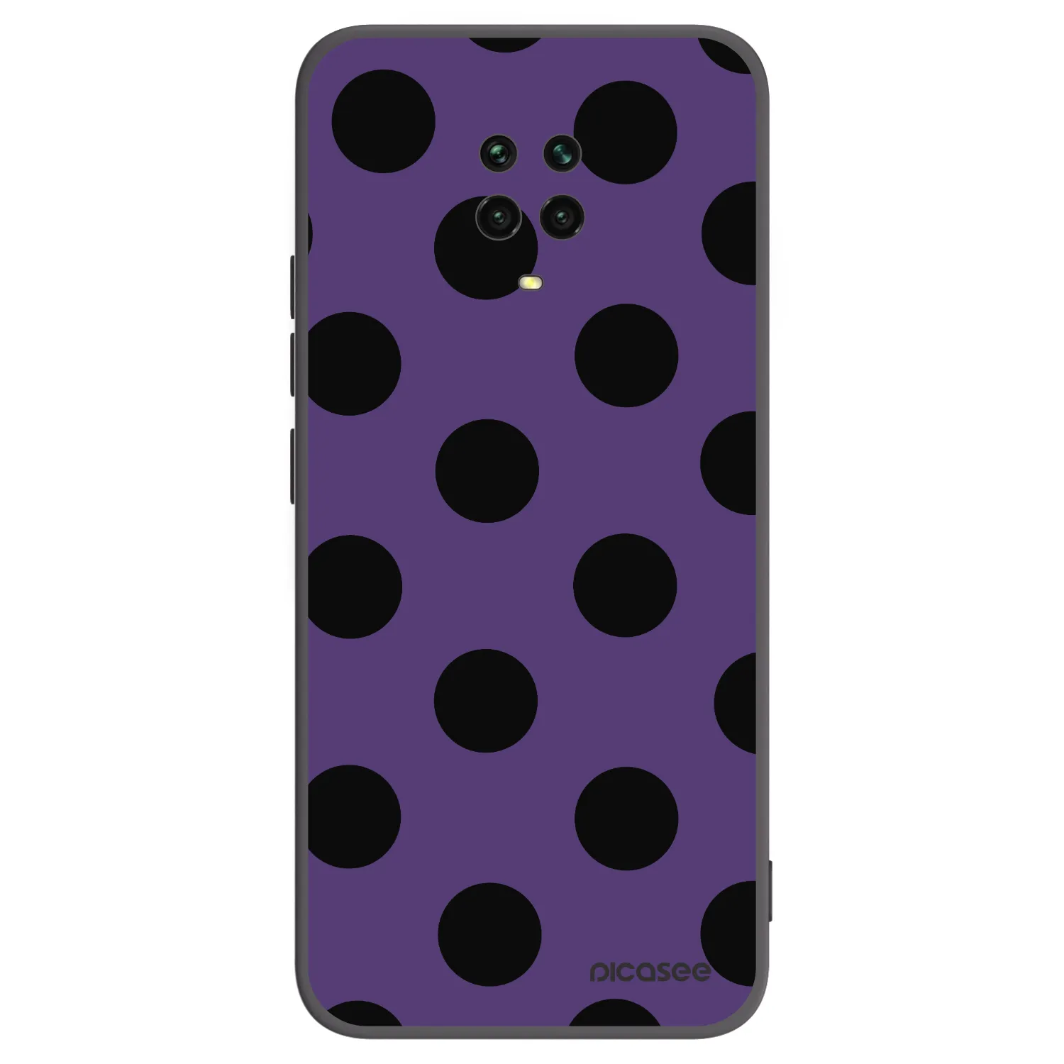 Picasee silikonový černý obal pro Xiaomi Redmi Note 9 Pro - Big flickers 2