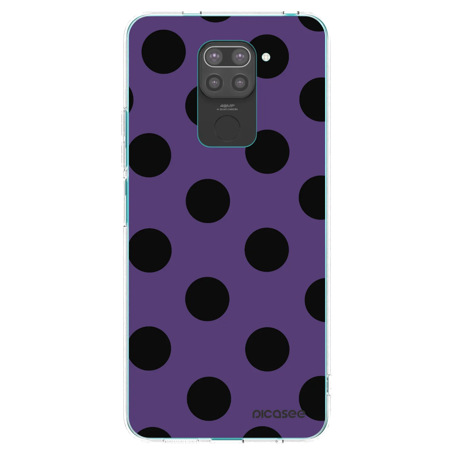 Picasee silikonový černý obal pro Xiaomi Redmi Note 9 - Big flickers 2