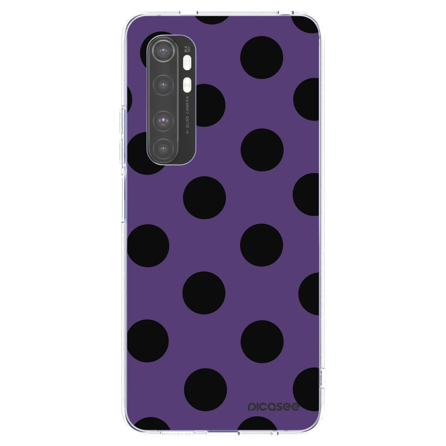 Picasee silikonový průhledný obal pro Xiaomi Mi Note 10 Lite - Big flickers 2