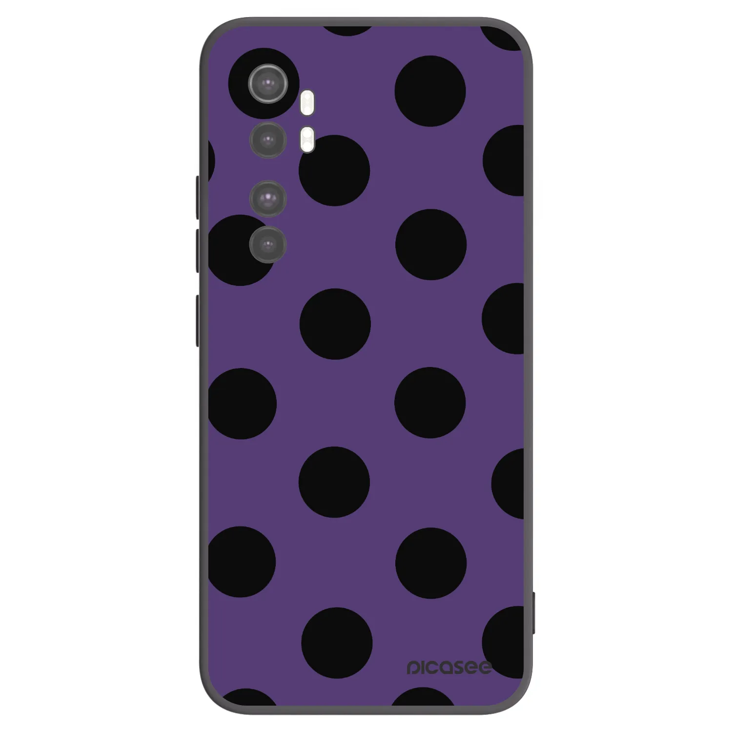 Picasee silikonový černý obal pro Xiaomi Mi Note 10 Lite - Big flickers 2
