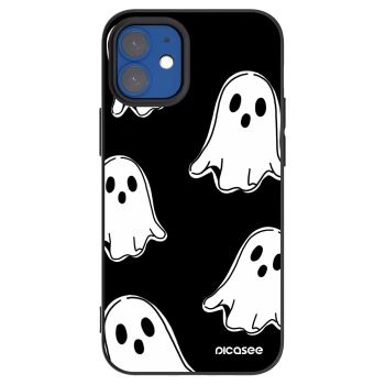 Picasee silikonový černý obal pro Apple iPhone 12 mini - Black ghosts