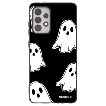 Picasee silikonový černý obal pro Samsung Galaxy A52 5G A525F - Black ghosts