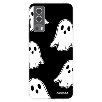 Picasee silikonový průhledný obal pro Vivo Y72 5G - Black ghosts