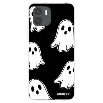 Picasee silikonový průhledný obal pro Xiaomi Redmi A2 - Black ghosts