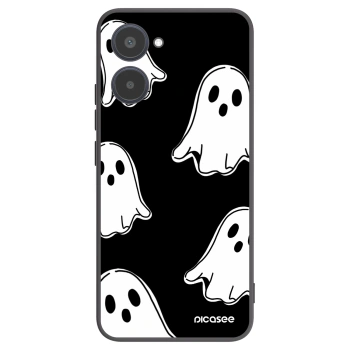 Picasee silikonový černý obal pro Realme 10 4G - Black ghosts