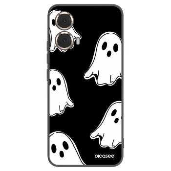 Picasee silikonový černý obal pro Motorola Moto G85 - Black ghosts