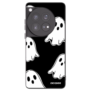 Picasee silikonový černý obal pro OnePlus 12 5G - Black ghosts