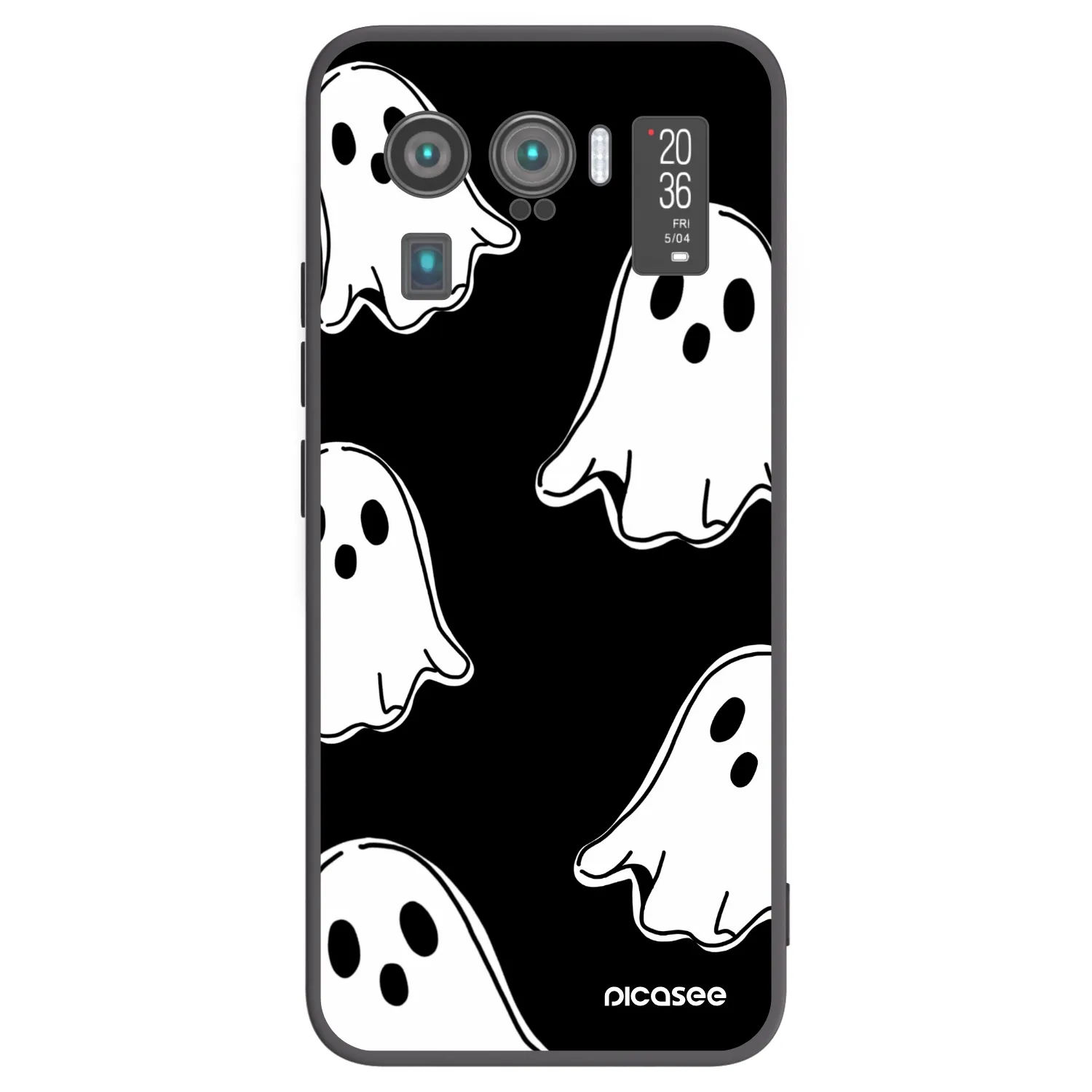 Picasee silikonový černý obal pro Xiaomi Mi 11 Ultra - Black ghosts
