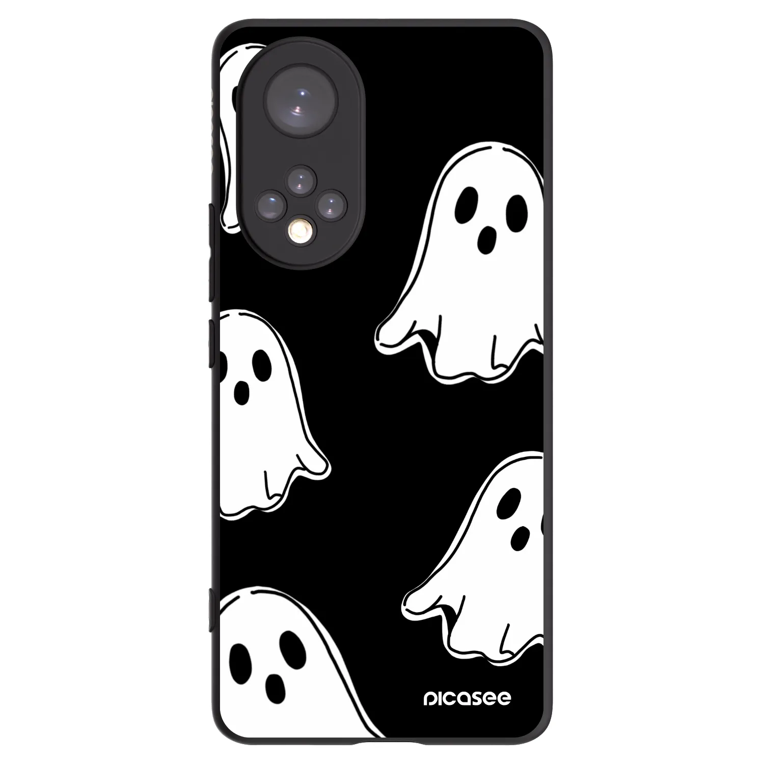 Picasee silikonový černý obal pro Huawei Nova 9 - Black ghosts