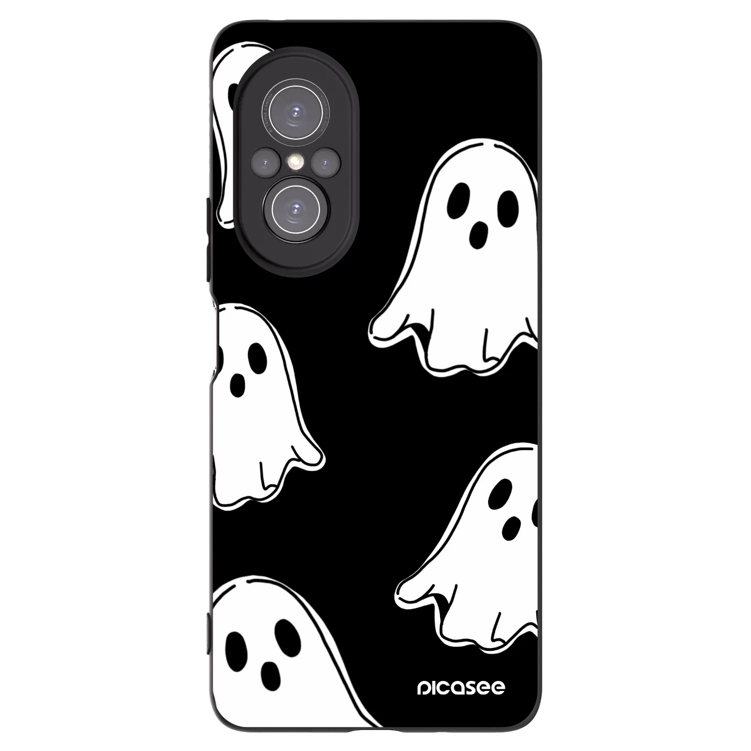 Picasee silikonový černý obal pro Huawei Nova 9 SE - Black ghosts