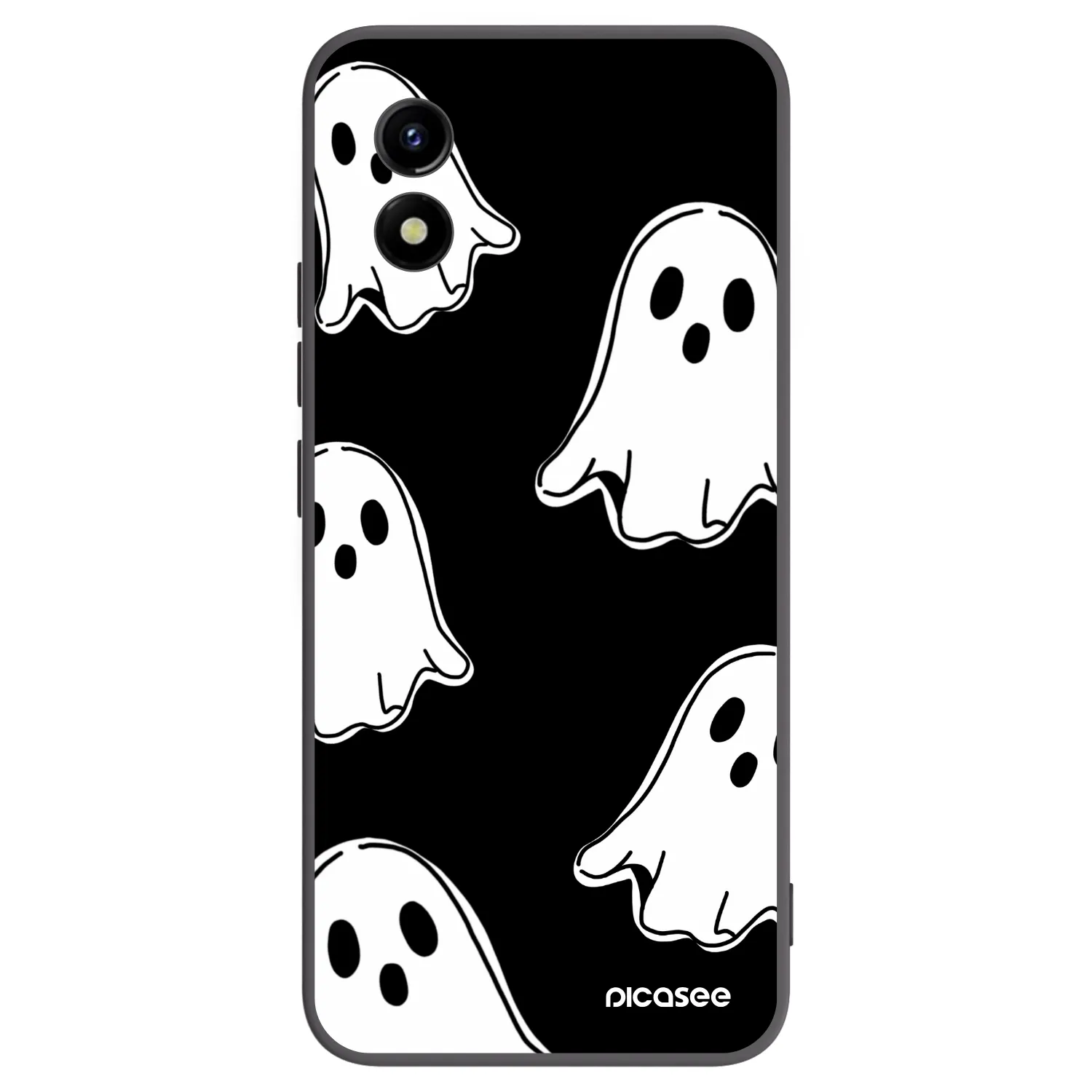 Picasee silikonový černý obal pro Vivo Y01 - Black ghosts