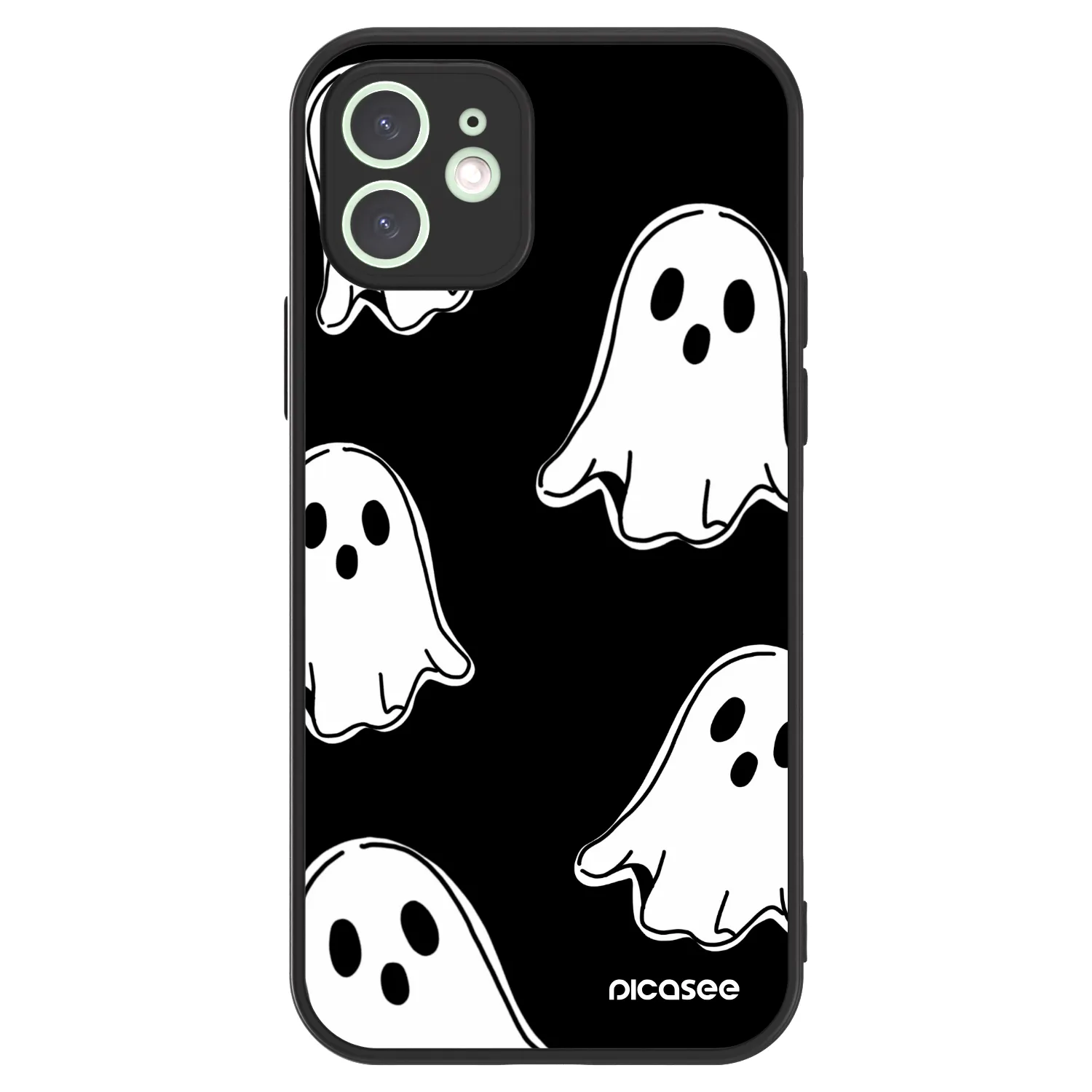 Picasee ULTIMATE CASE MagSafe pro Apple iPhone 12 - Black ghosts