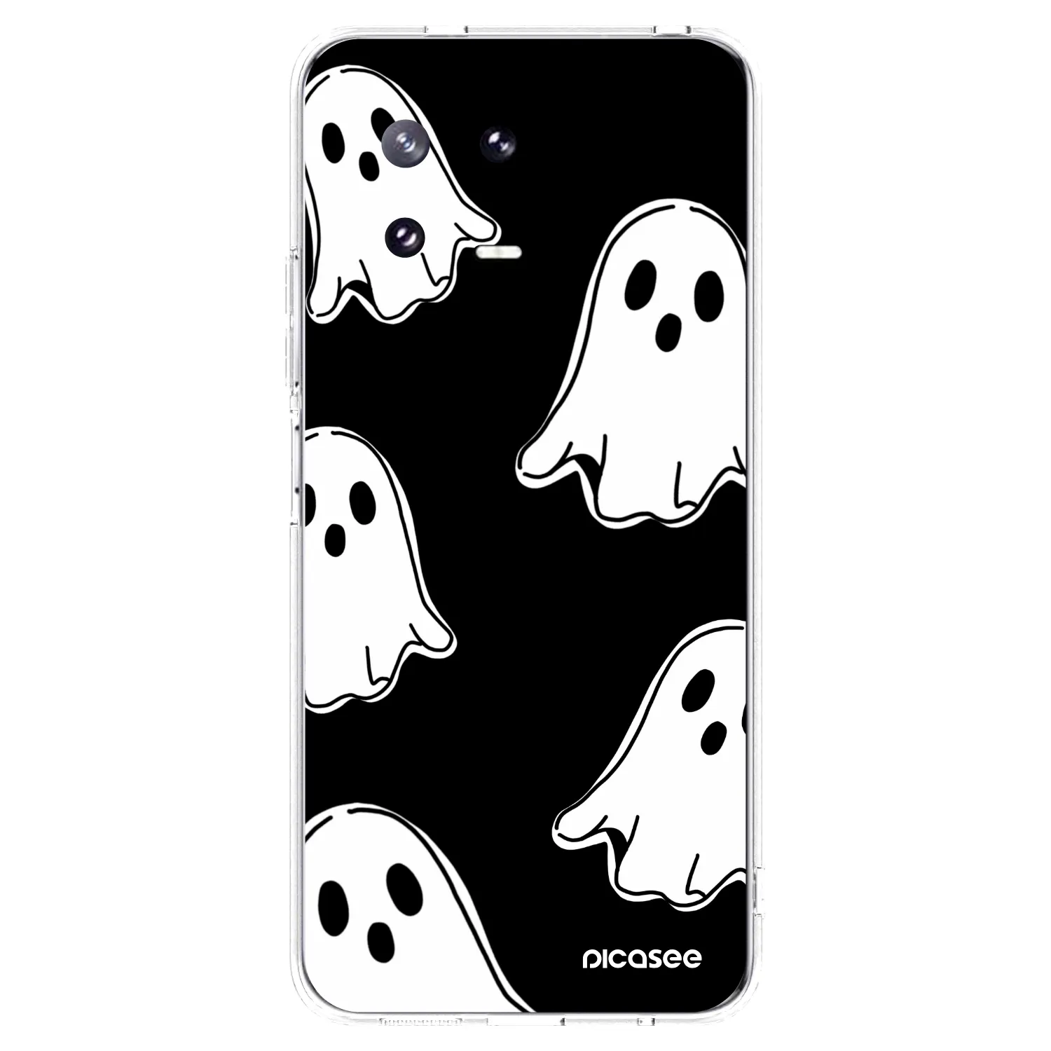 Picasee silikonový průhledný obal pro Xiaomi 13 Pro - Black ghosts