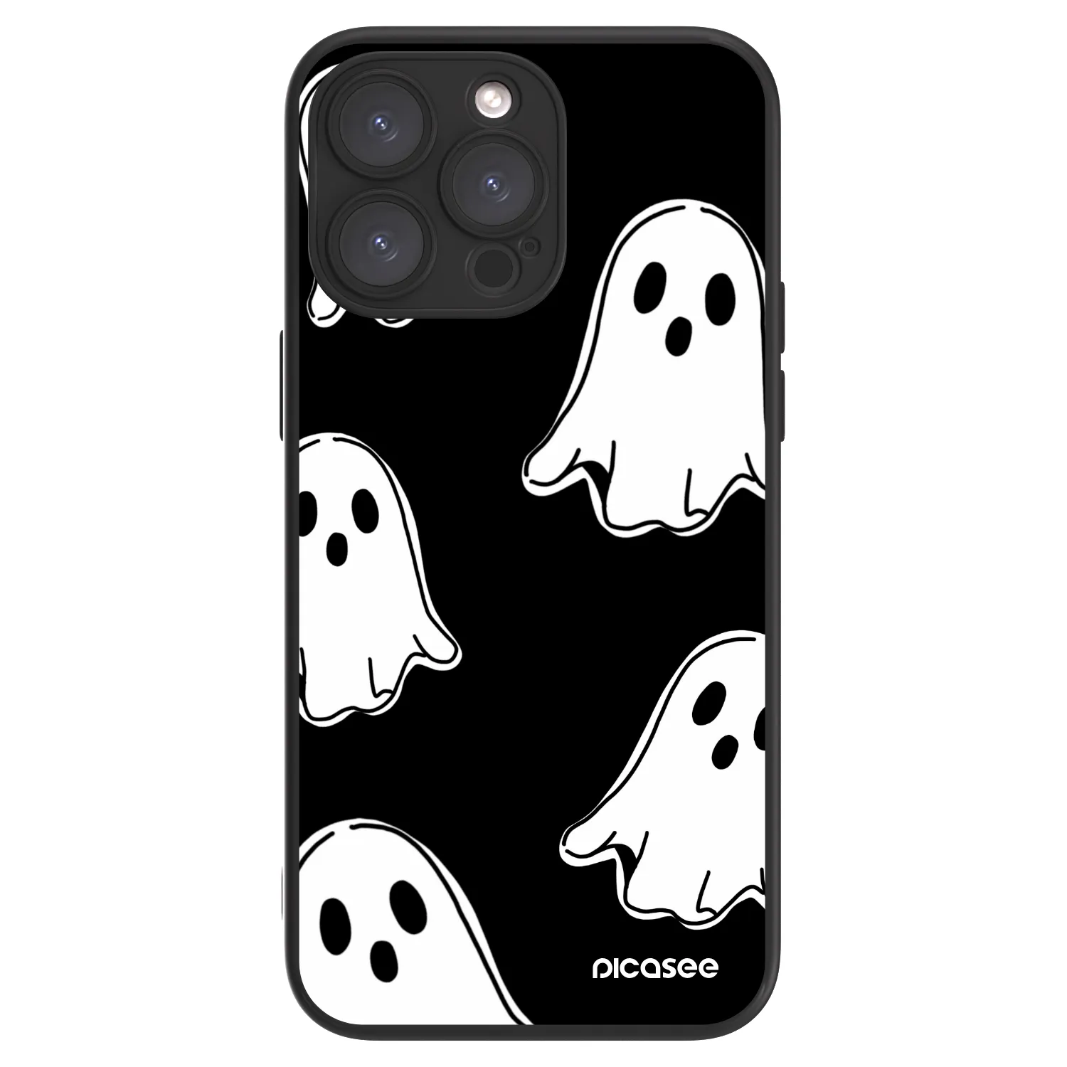 Picasee ULTIMATE CASE MagSafe pro Apple iPhone 15 Pro Max - Black ghosts