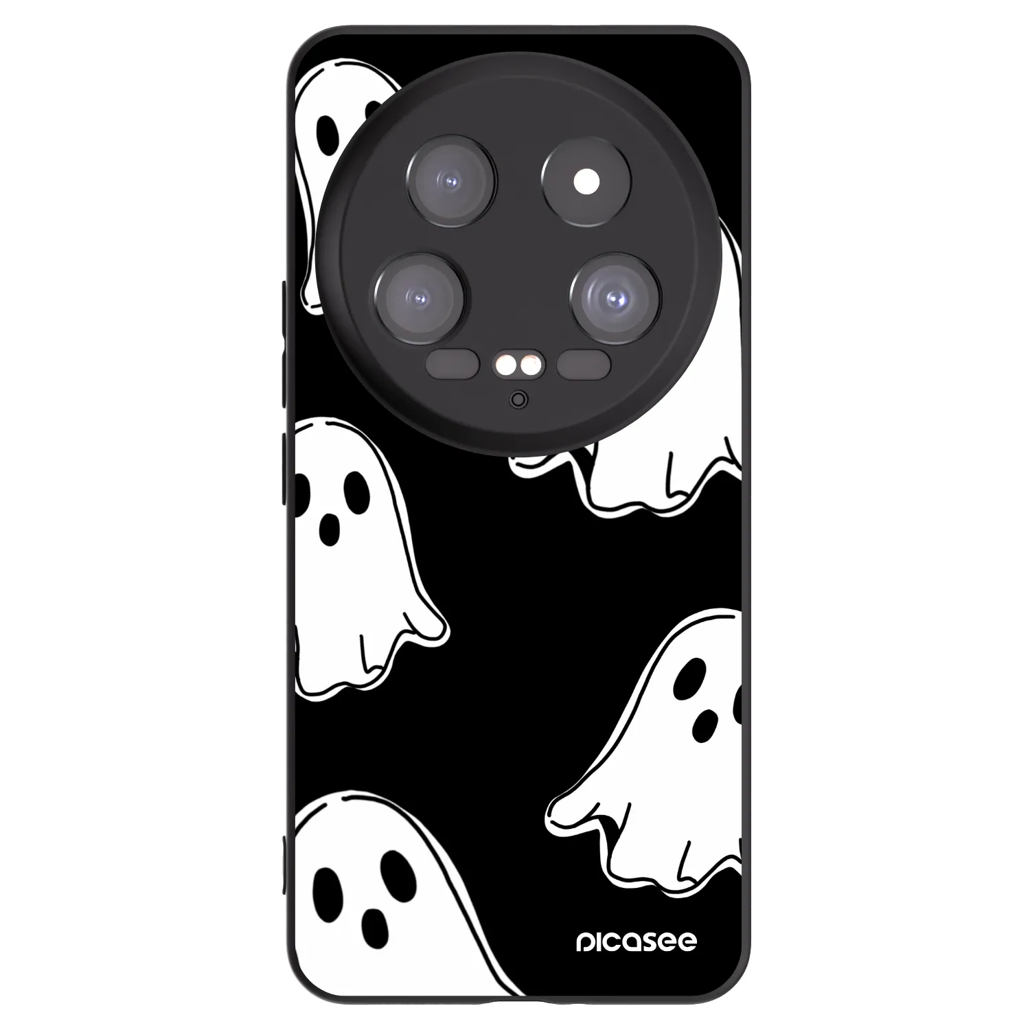 Picasee silikonový černý obal pro Xiaomi 14 Ultra - Black ghosts