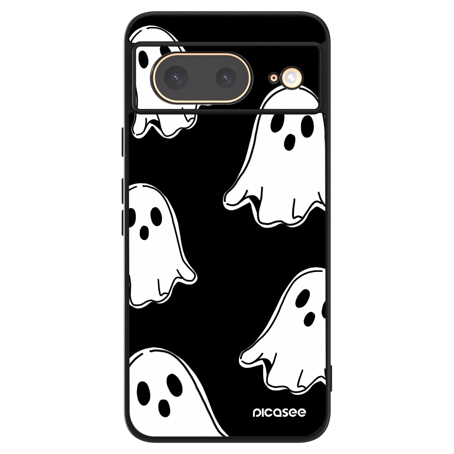 Picasee ULTIMATE CASE pro Google Pixel 8 - Black ghosts