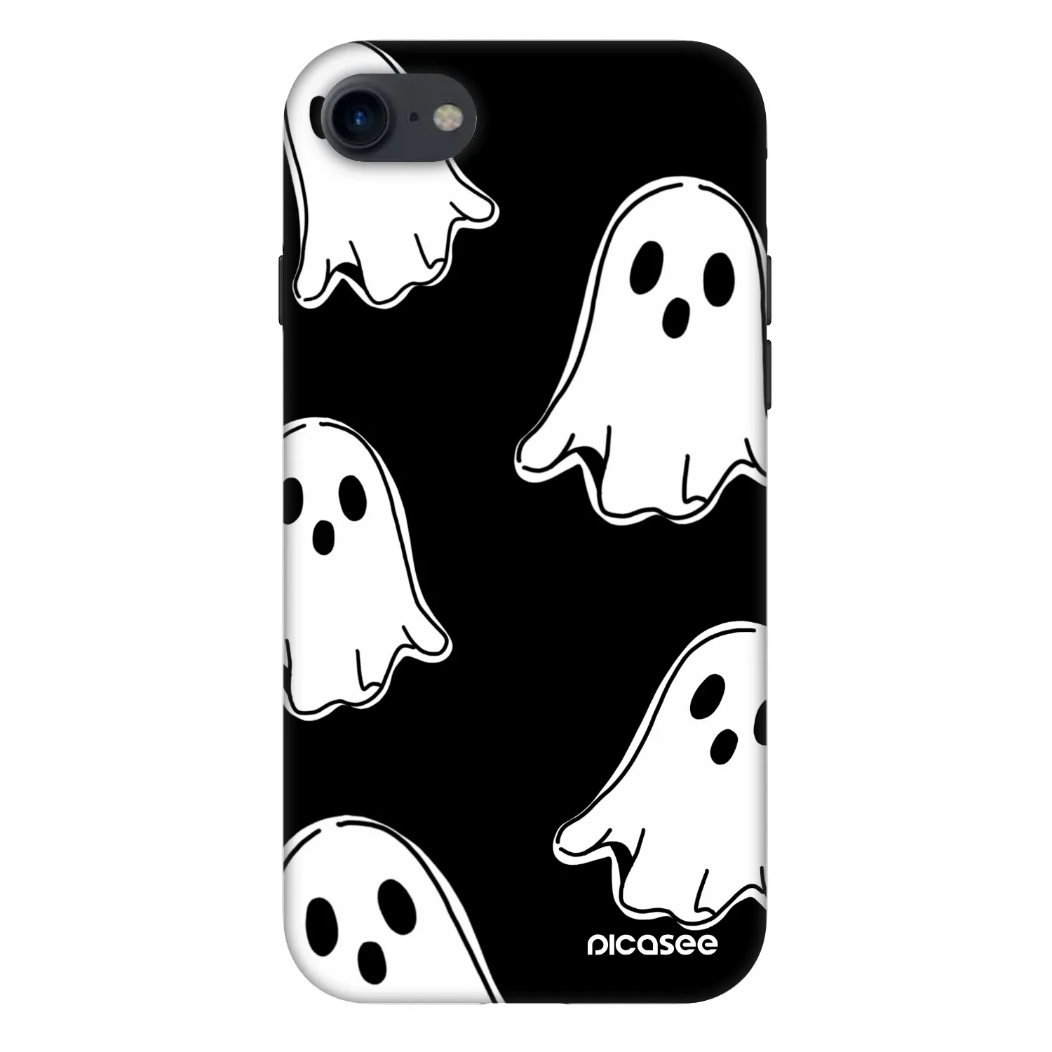 Picasee Fashion Case pro Apple iPhone 8 - Black ghosts